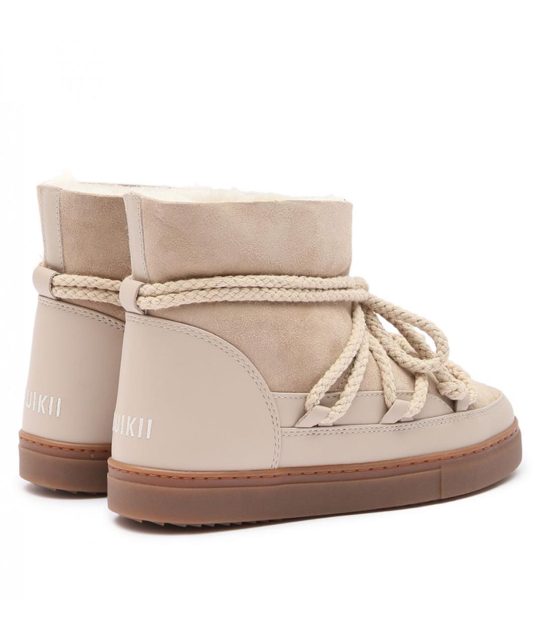 INUIKII Бежевые кожаные ботинки, фото 3