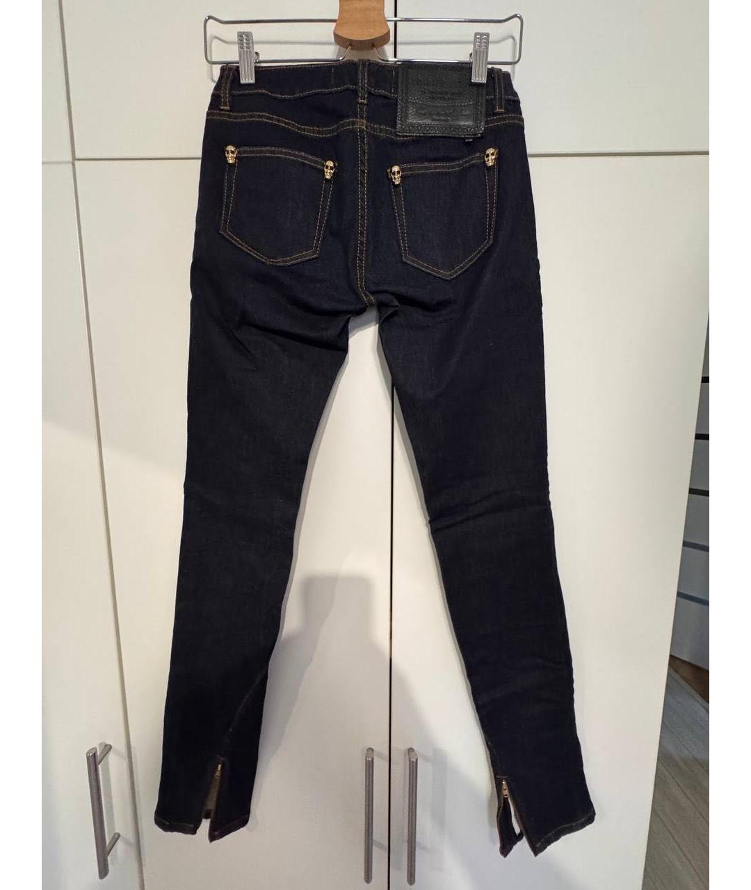 PHILIPP PLEIN Темно-синие джинсы слим, фото 2