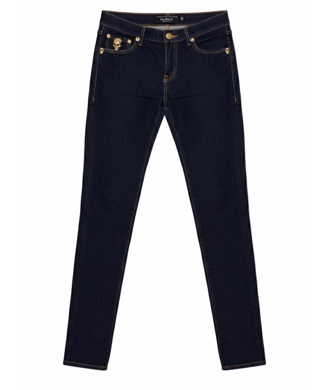 PHILIPP PLEIN Темно-синие джинсы слим, фото 1