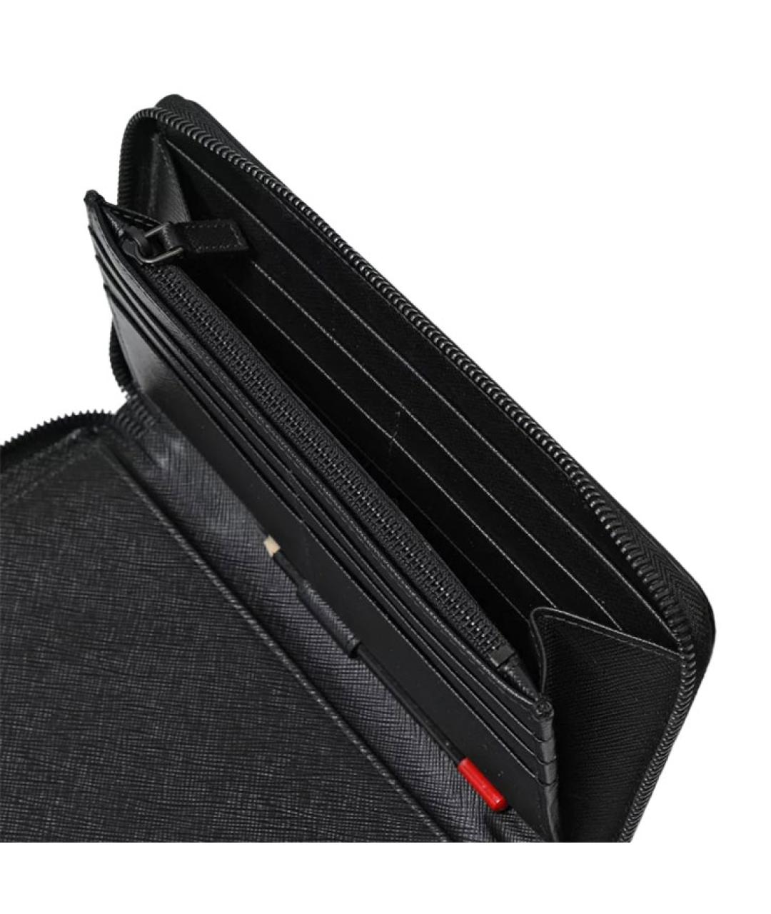 PRADA Черный кожаный кошелек, фото 5