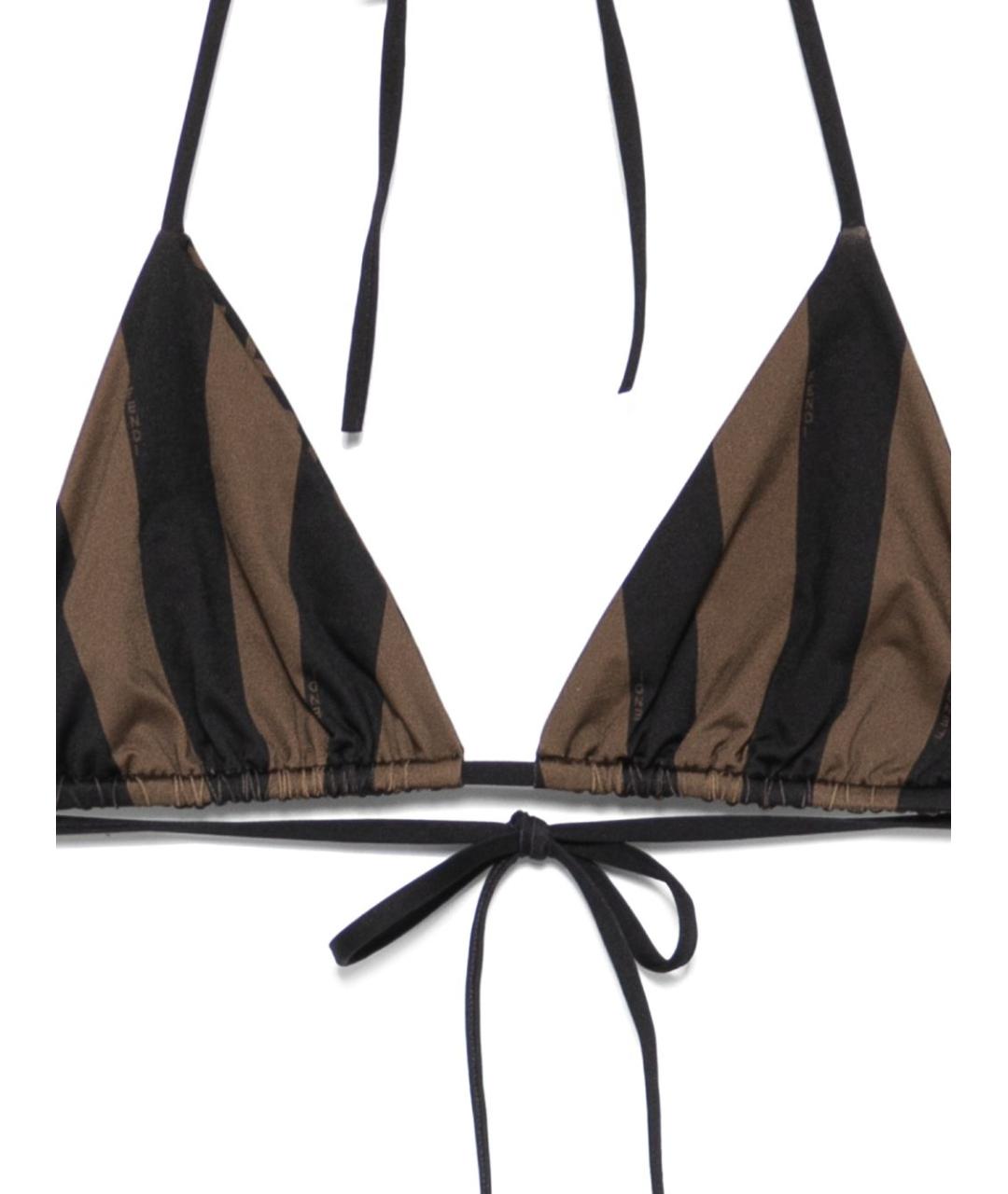 FENDI Коричневый полиамидовый купальник, фото 3