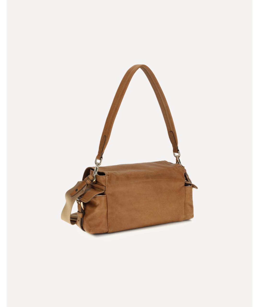 PRADA Бежевая кожаная сумка через плечо, фото 3