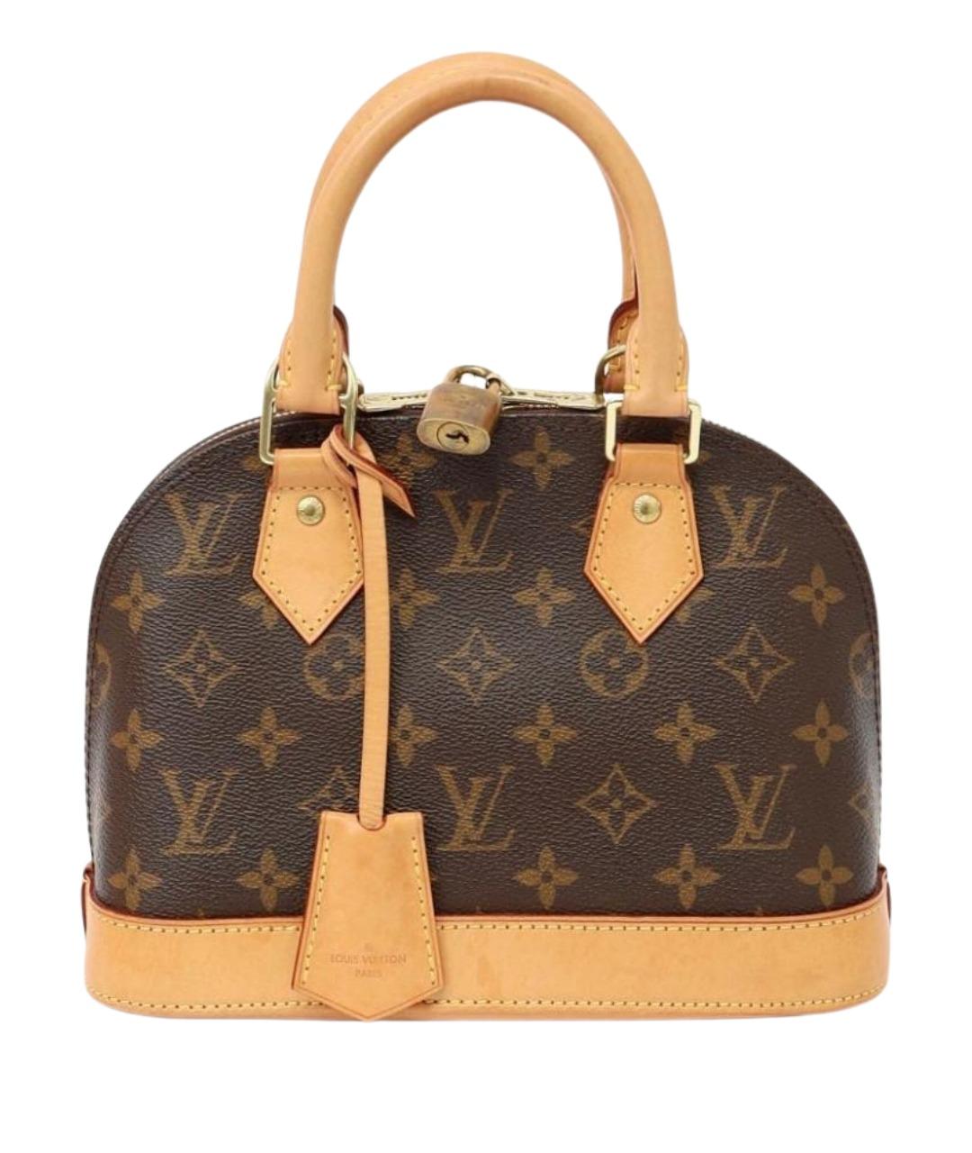 LOUIS VUITTON Коричневая сумка с короткими ручками, фото 1