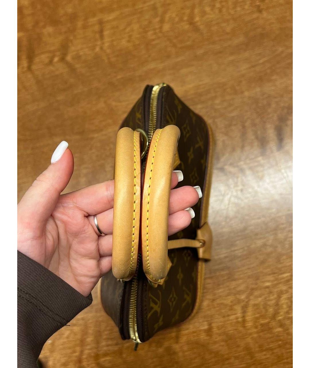 LOUIS VUITTON Коричневая сумка с короткими ручками, фото 6