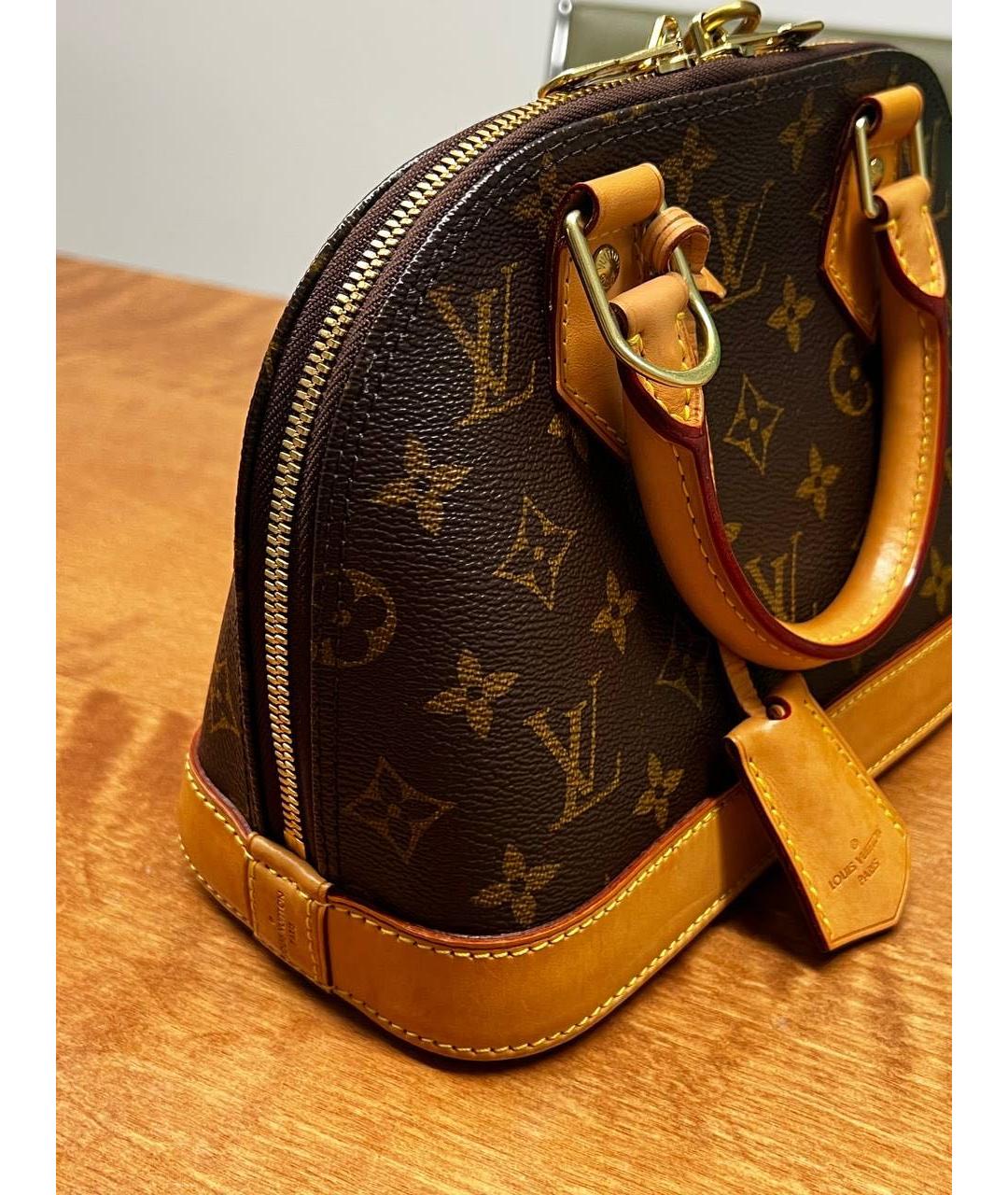 LOUIS VUITTON Коричневая сумка с короткими ручками, фото 5