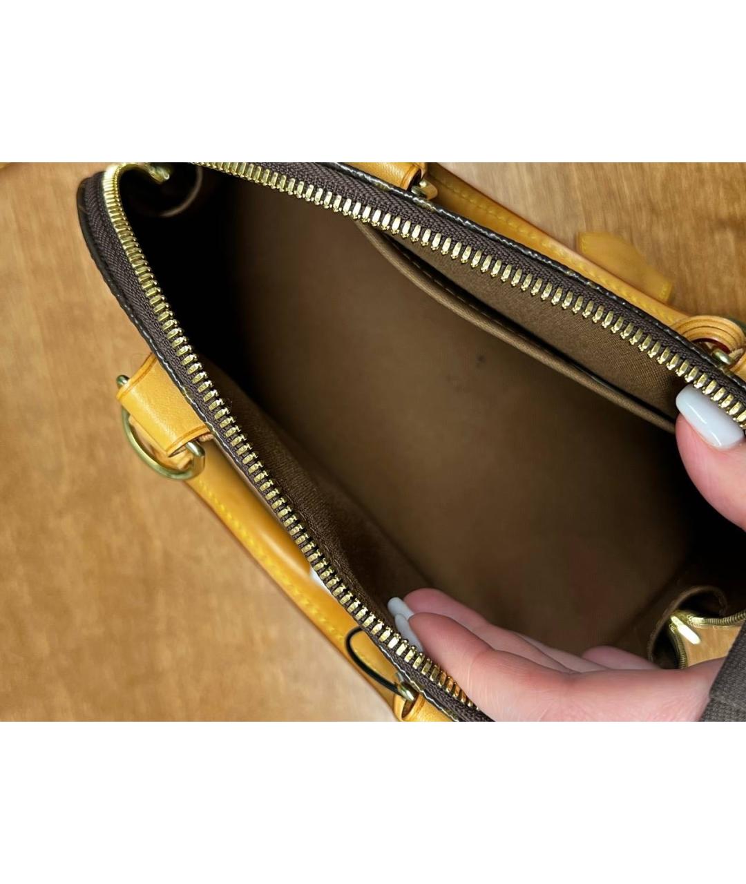 LOUIS VUITTON Коричневая сумка с короткими ручками, фото 7