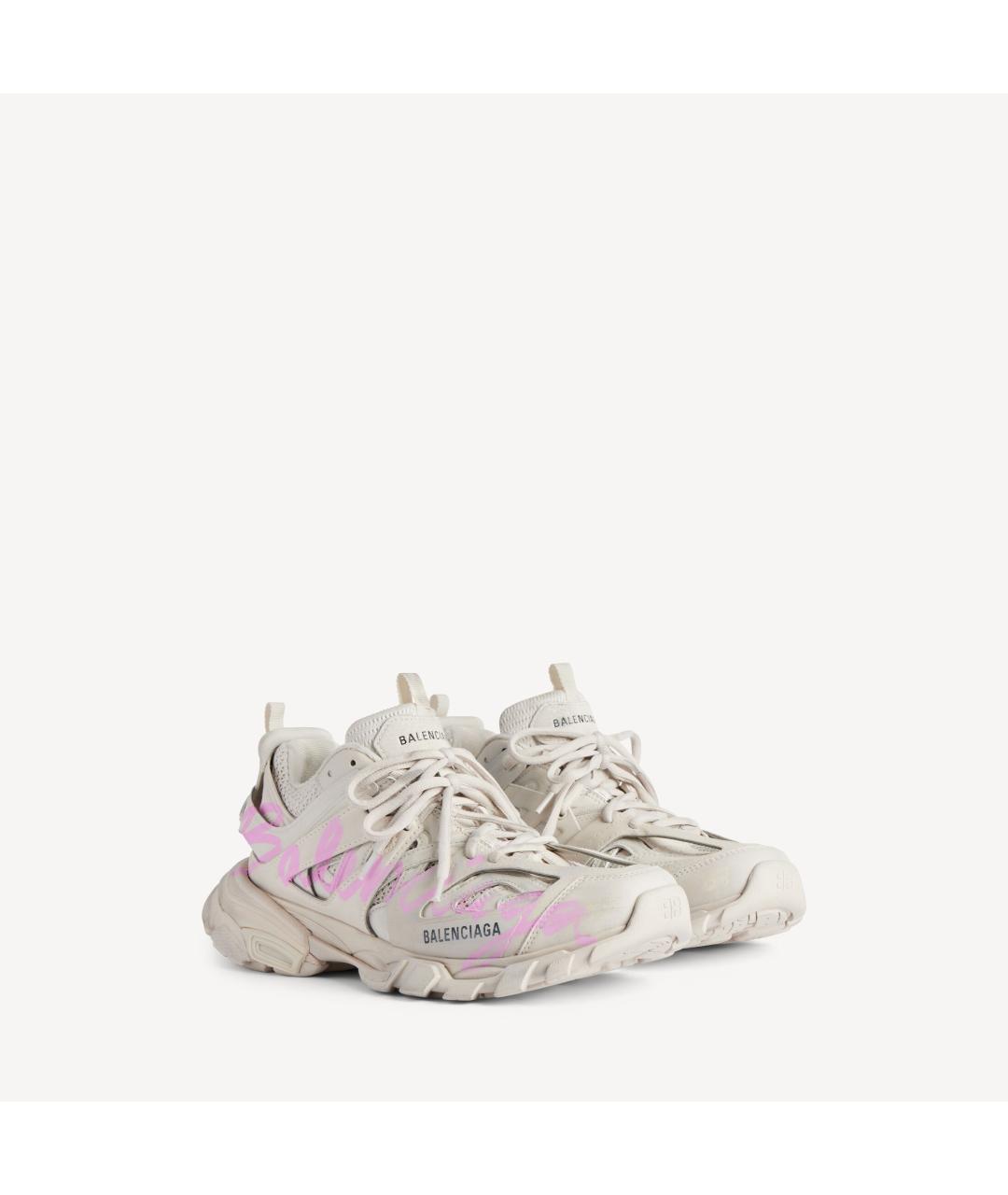 BALENCIAGA Белые текстильные кроссовки, фото 3