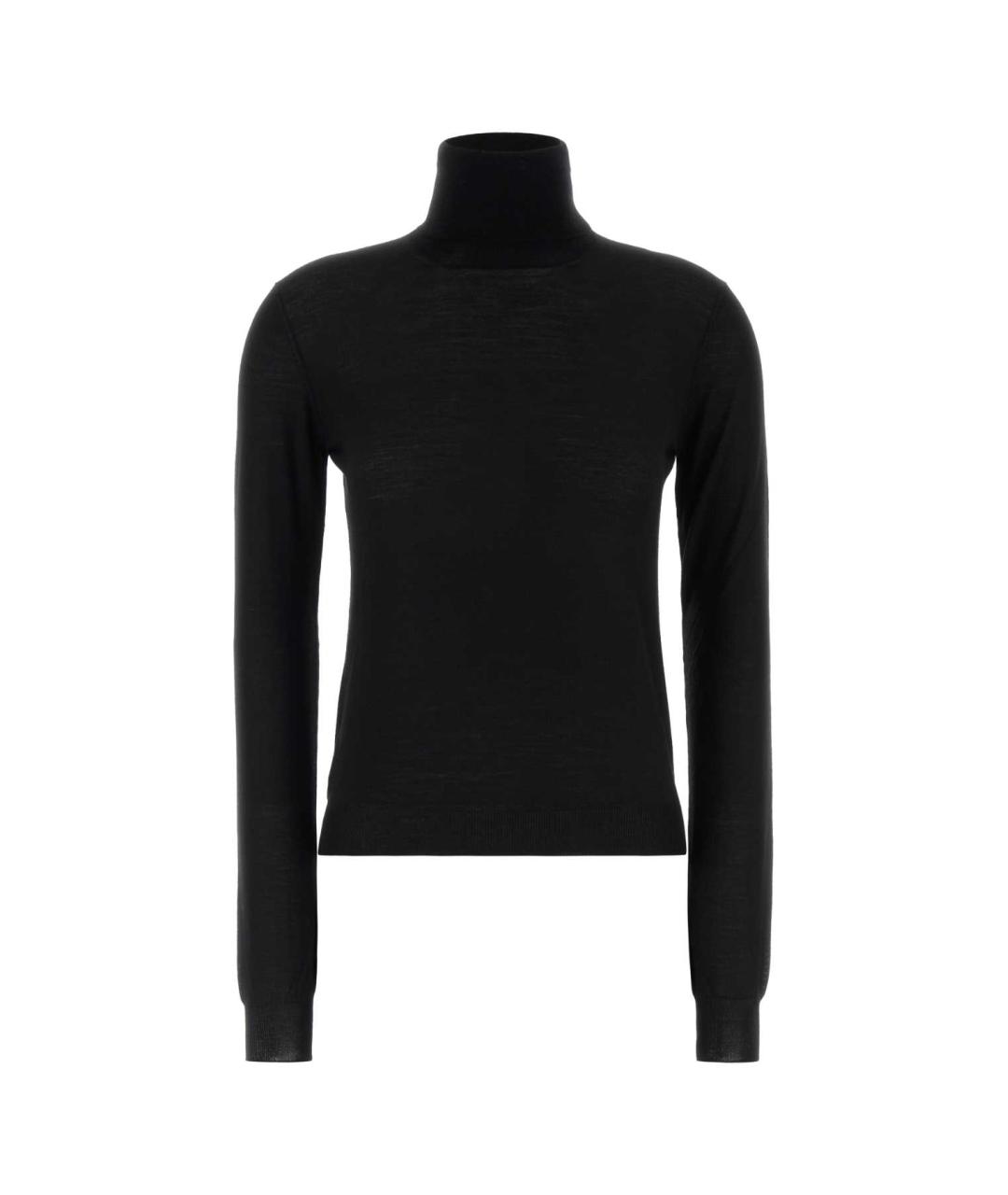 PRADA Черная шерстяная водолазка, фото 1