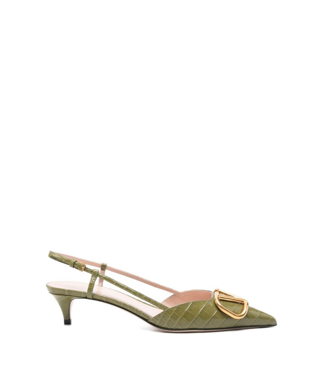 VALENTINO Зеленые кожаные туфли, фото 1
