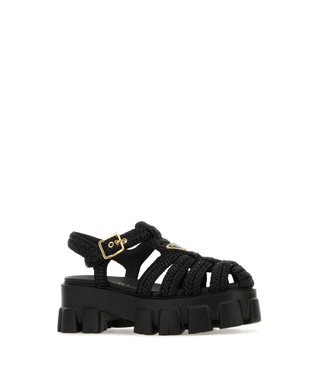 PRADA Черные сандалии, фото 2