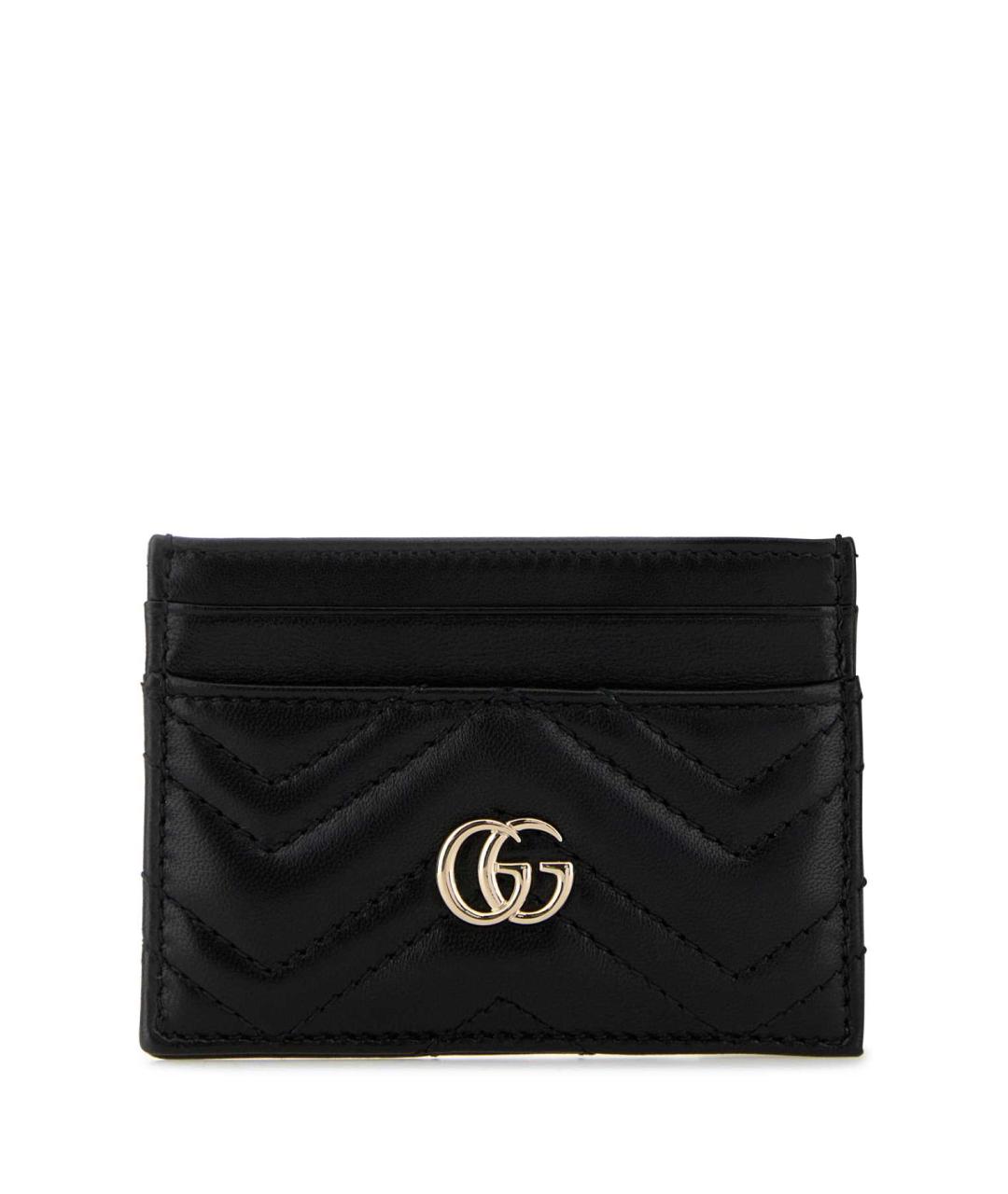 GUCCI Черный кожаный кардхолдер, фото 1