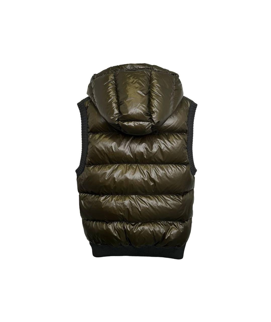 MONCLER Хаки жилет, фото 3