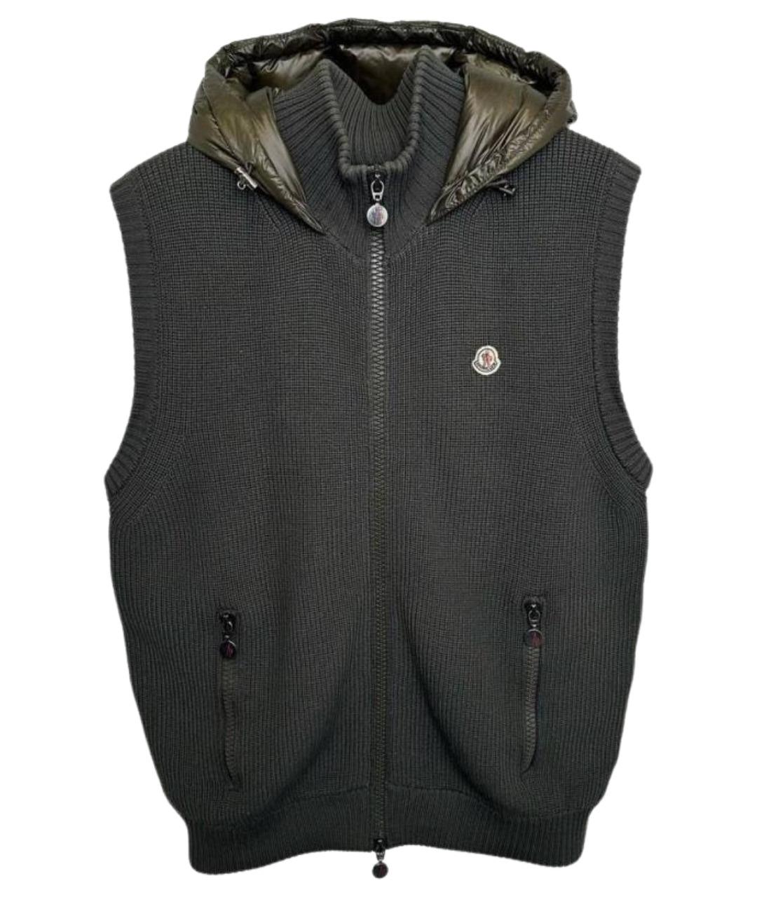 MONCLER Хаки жилет, фото 1