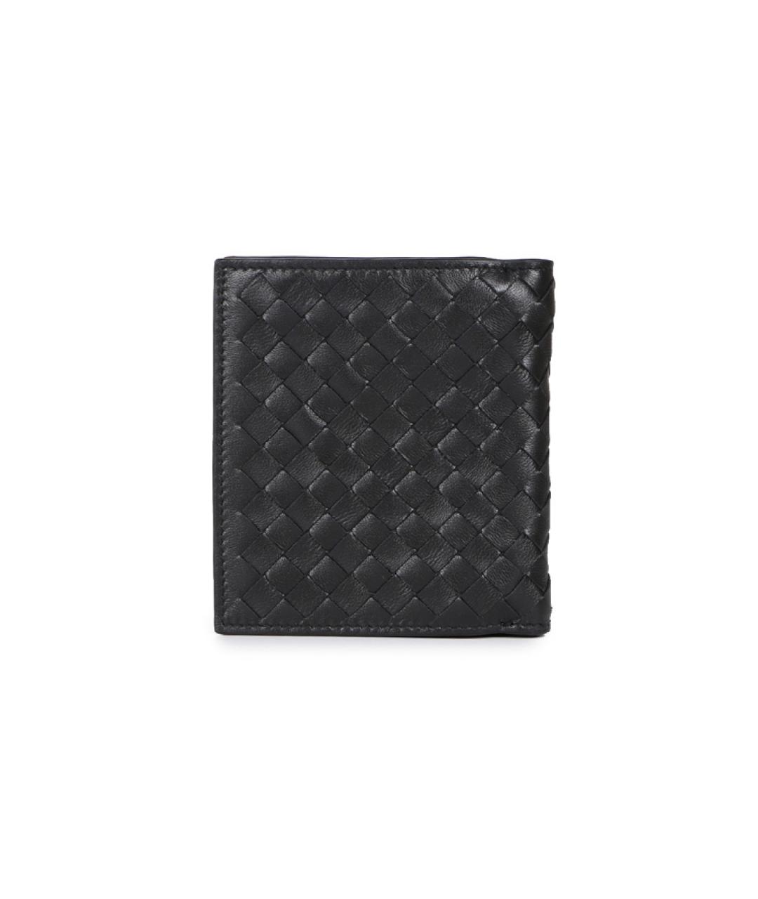 BOTTEGA VENETA Черный кожаный кошелек, фото 4