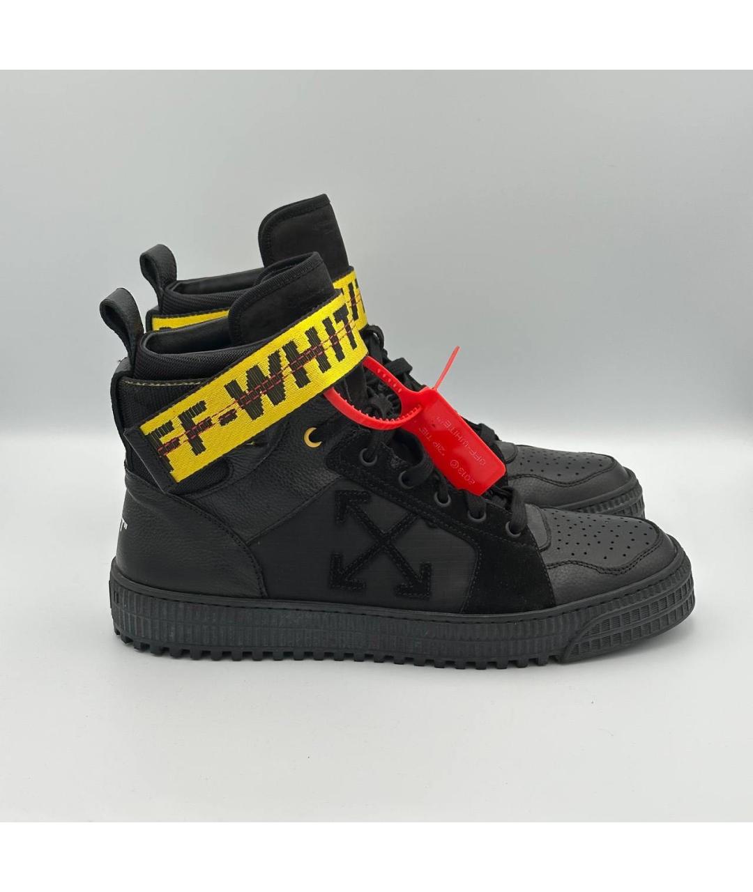 OFF-WHITE Черные высокие кроссовки / кеды, фото 6