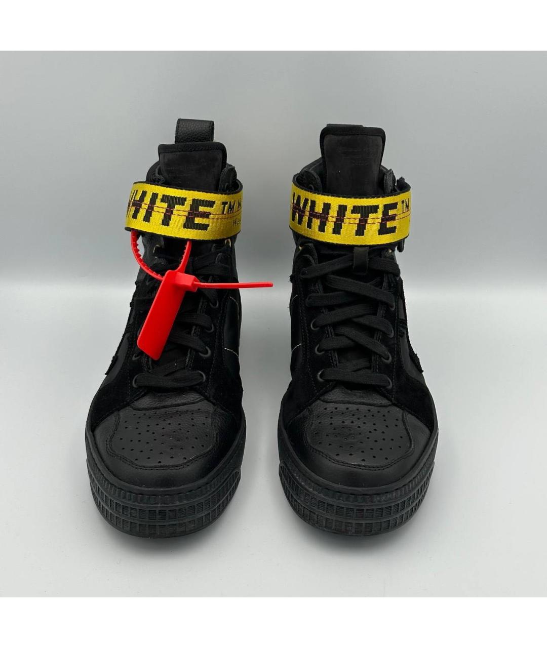 OFF-WHITE Черные высокие кроссовки / кеды, фото 3