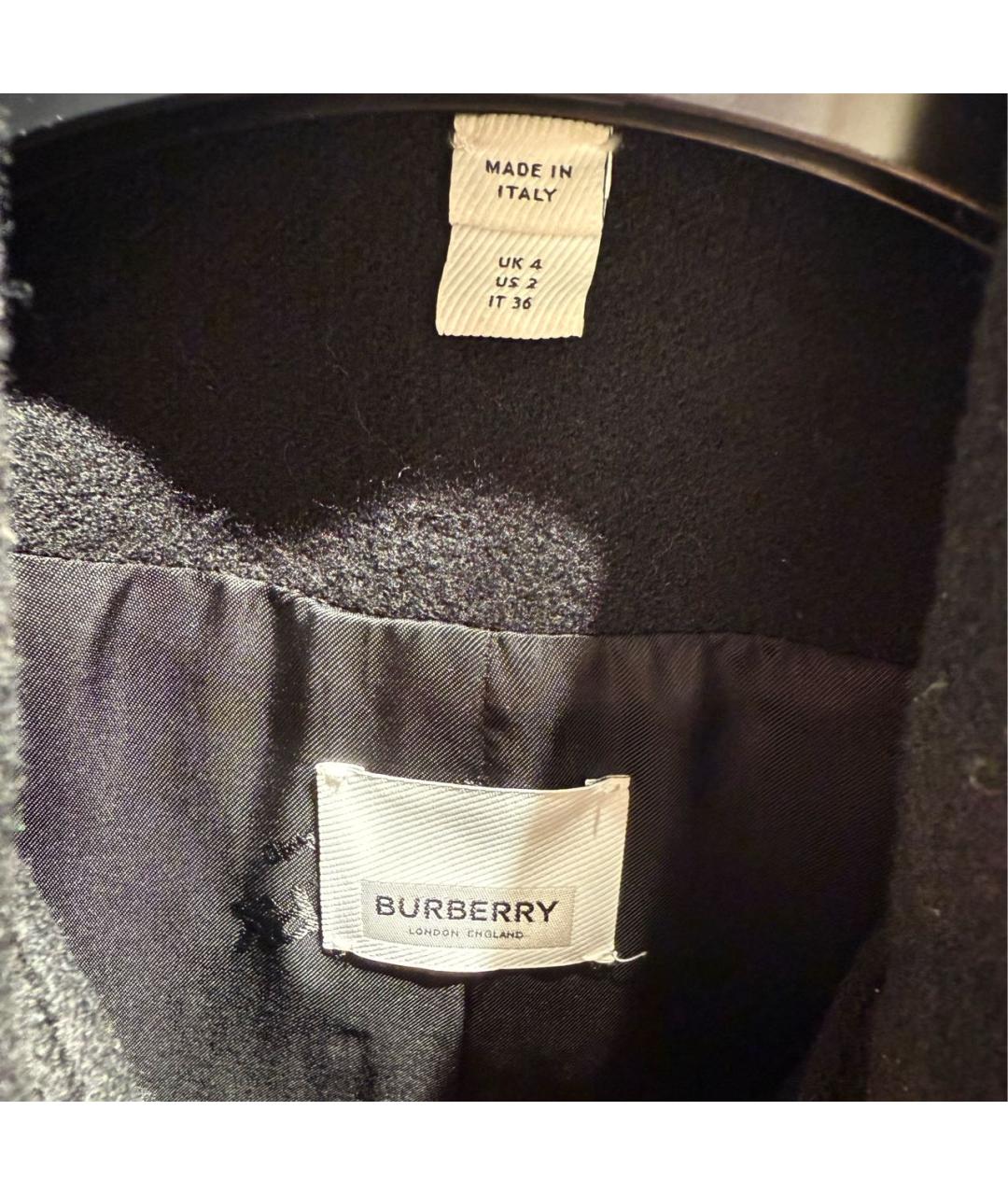 BURBERRY Черный кашемировый жакет/пиджак, фото 6