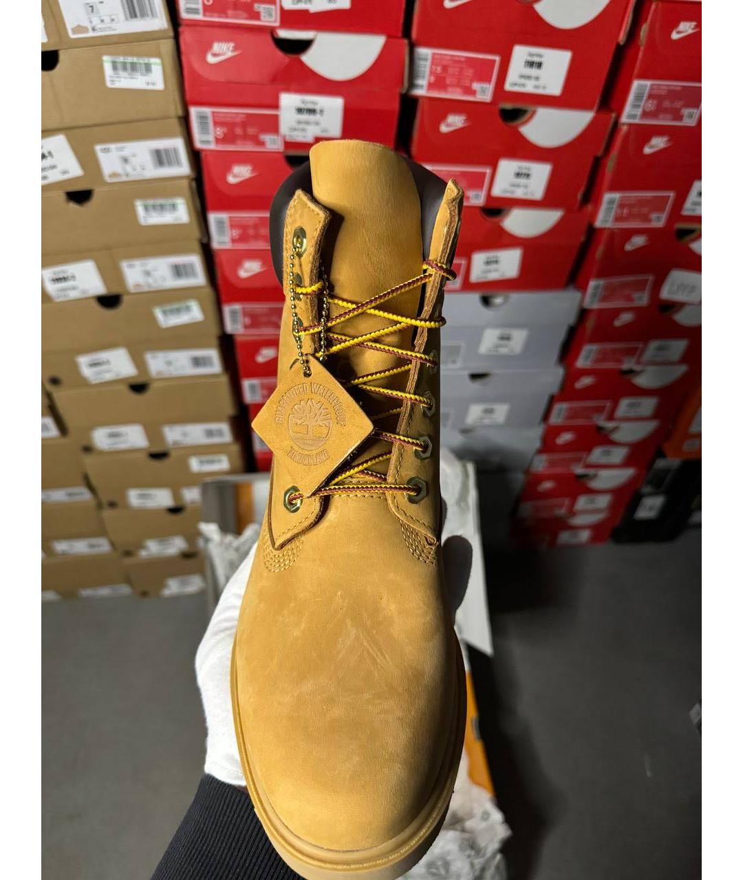 TIMBERLAND Бежевые высокие ботинки, фото 5