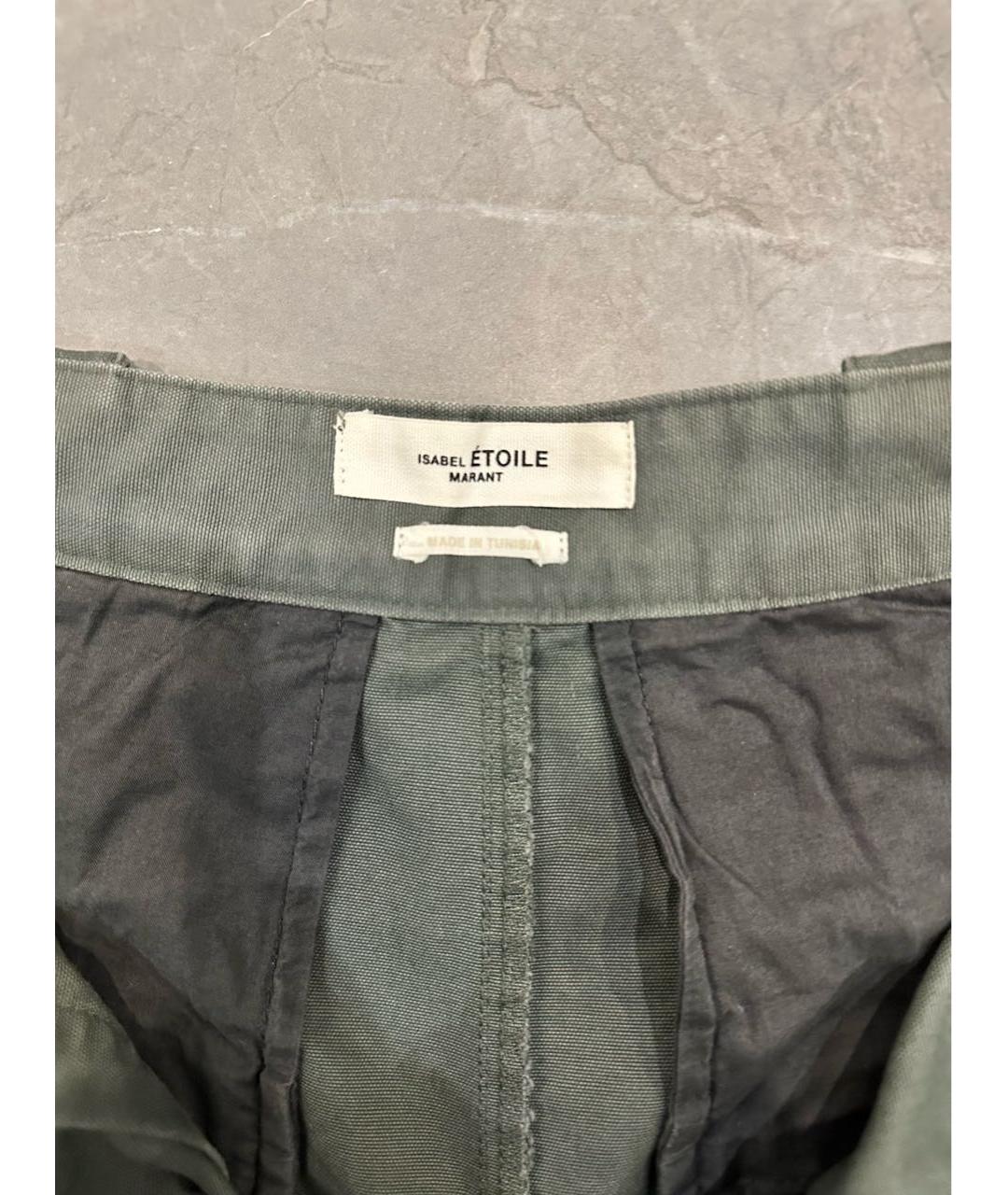 ISABEL MARANT ETOILE Хаки хлопковые шорты, фото 3