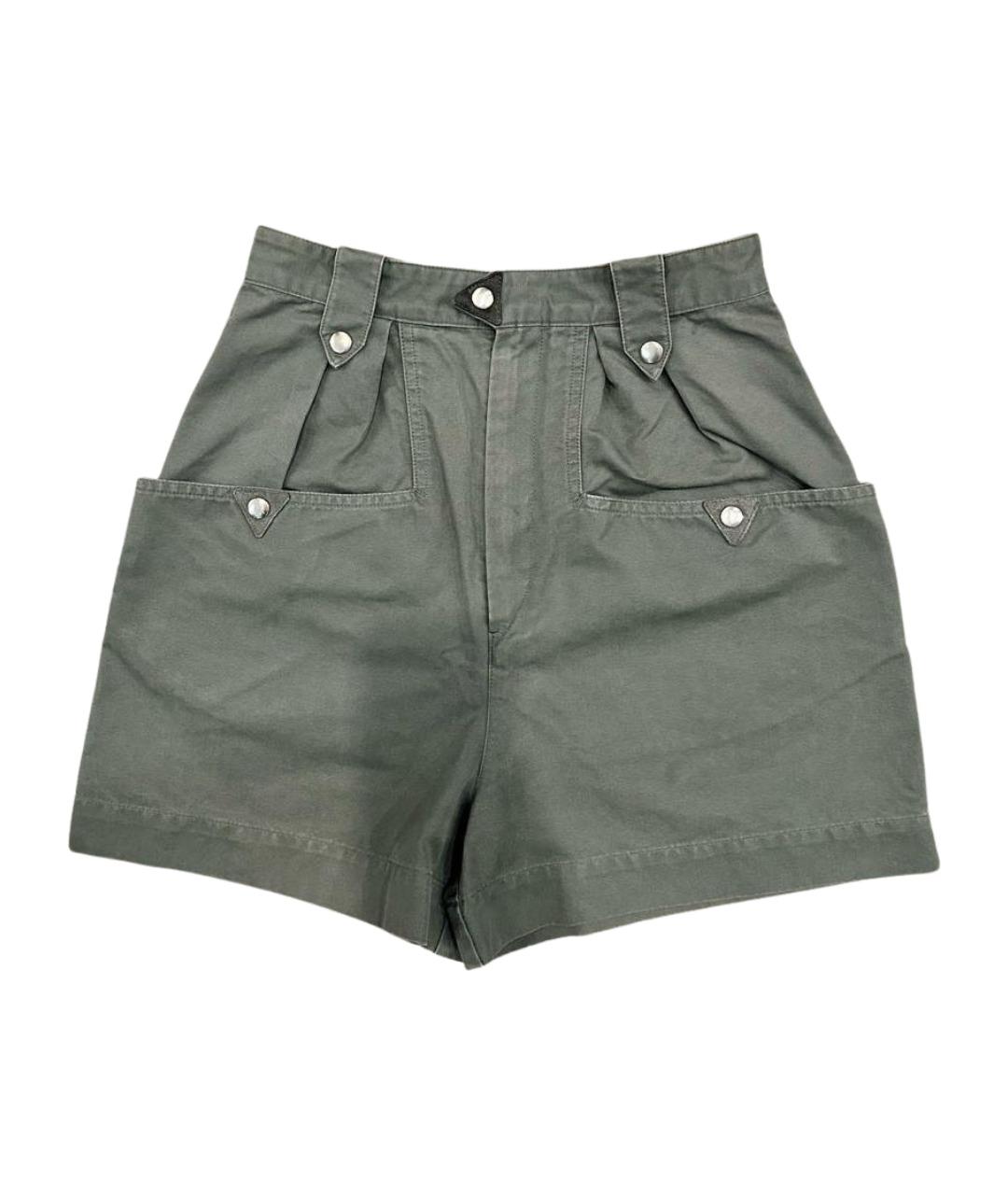 ISABEL MARANT ETOILE Хаки хлопковые шорты, фото 1