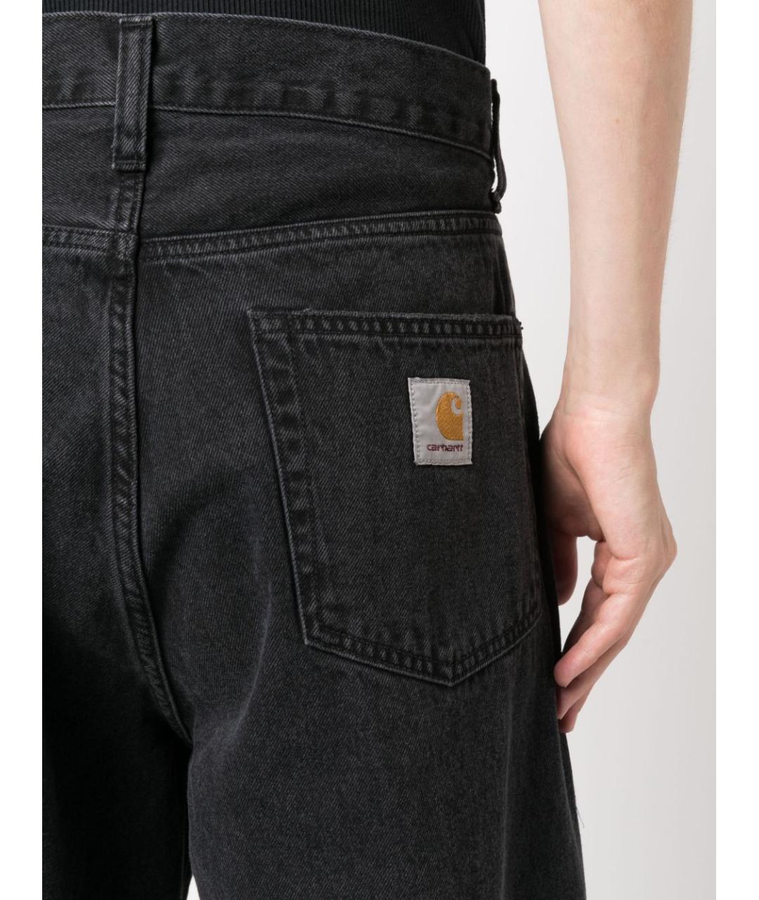 CARHARTT WIP Черные хлопковые прямые джинсы, фото 5