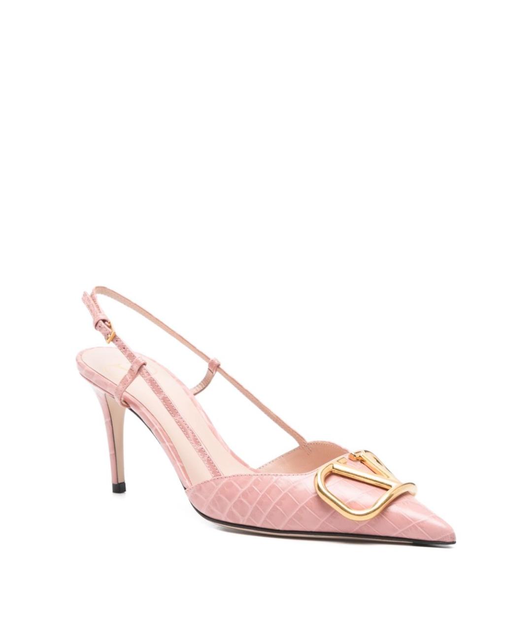 VALENTINO Розовые кожаные туфли, фото 2