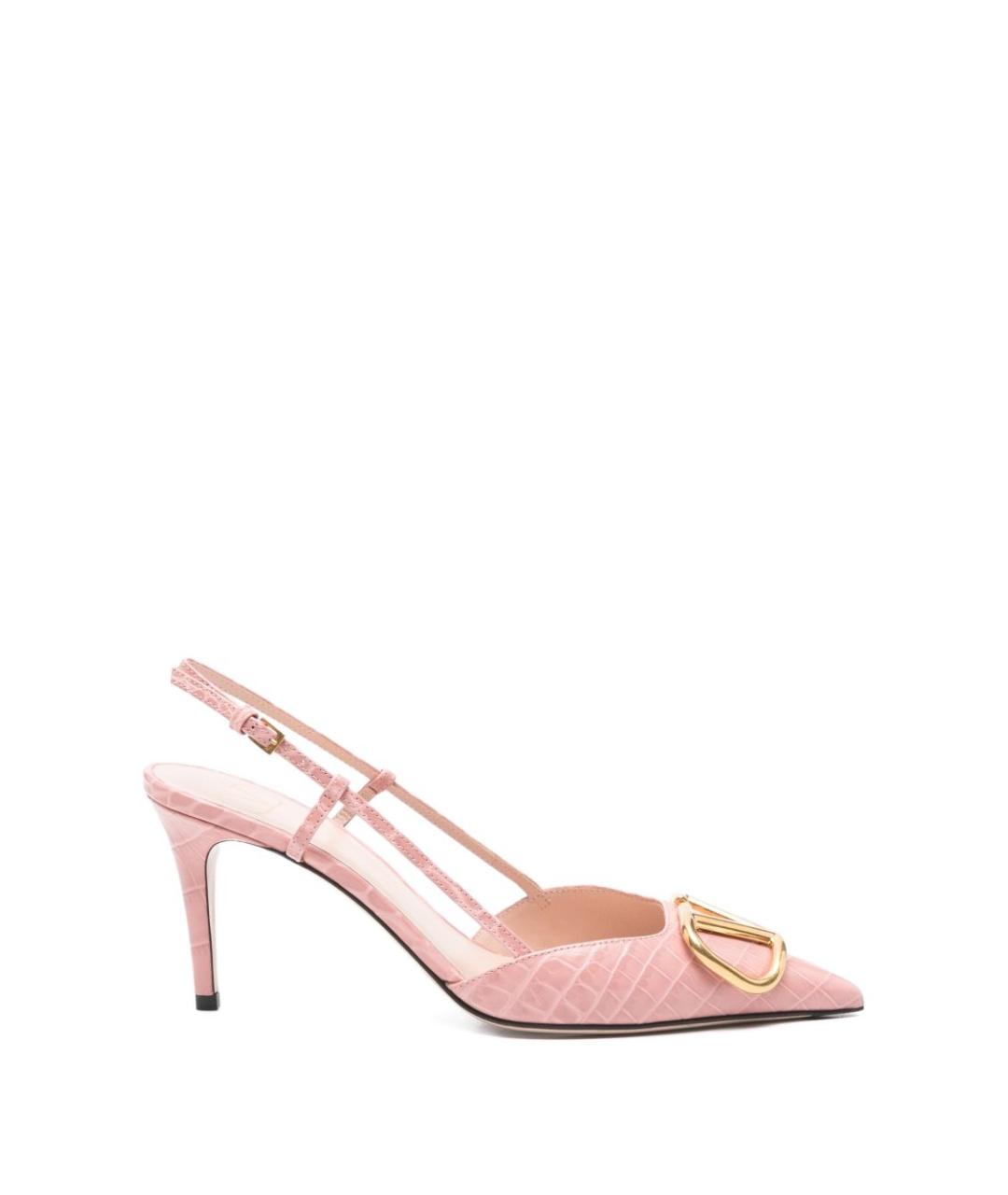 VALENTINO Розовые кожаные туфли, фото 1