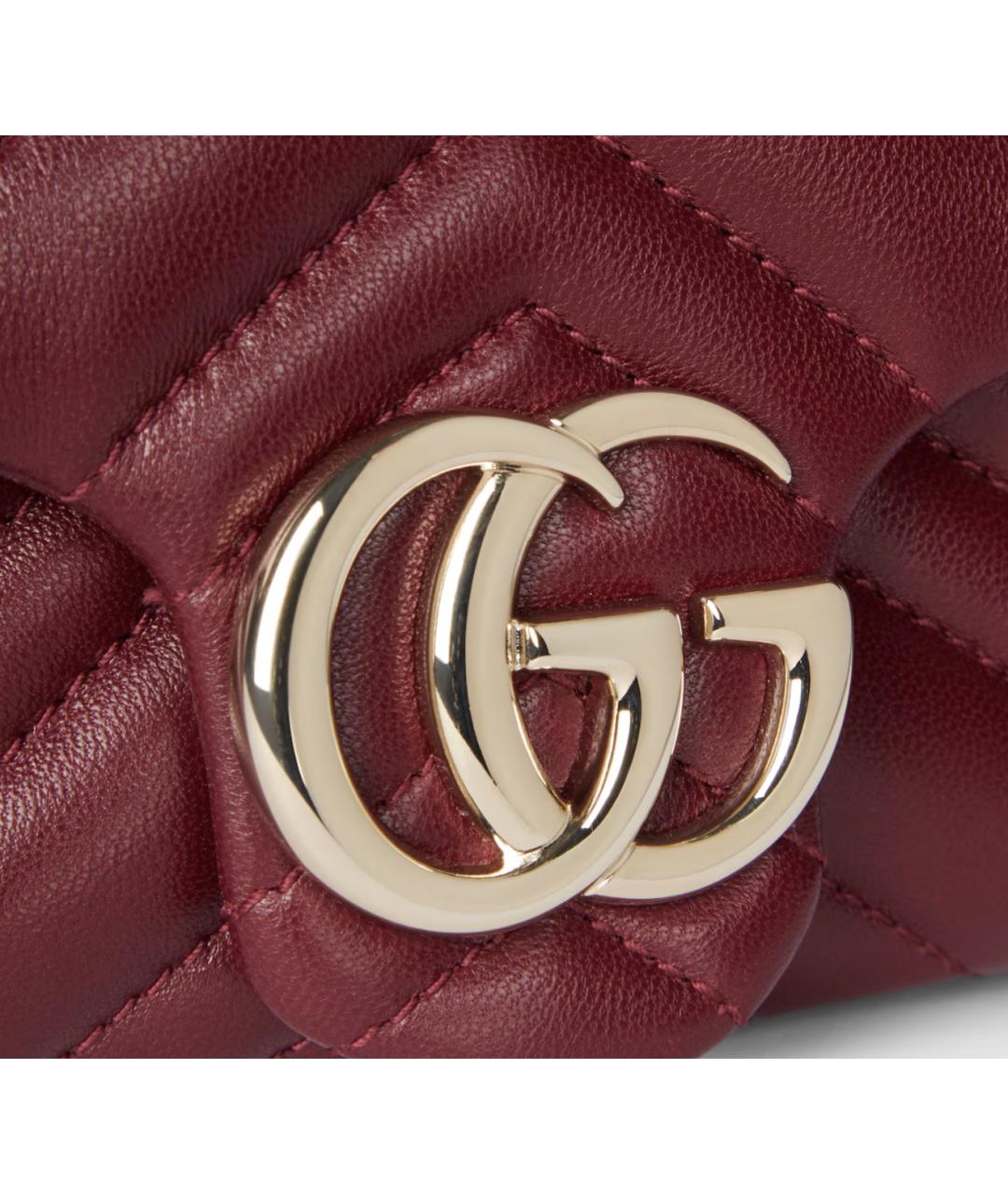 GUCCI Антрацитовая кожаная сумка через плечо, фото 4