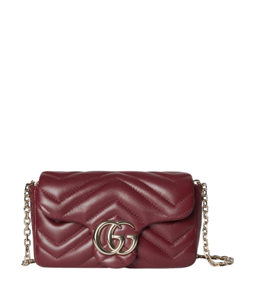 GUCCI Антрацитовая кожаная сумка через плечо, фото 1