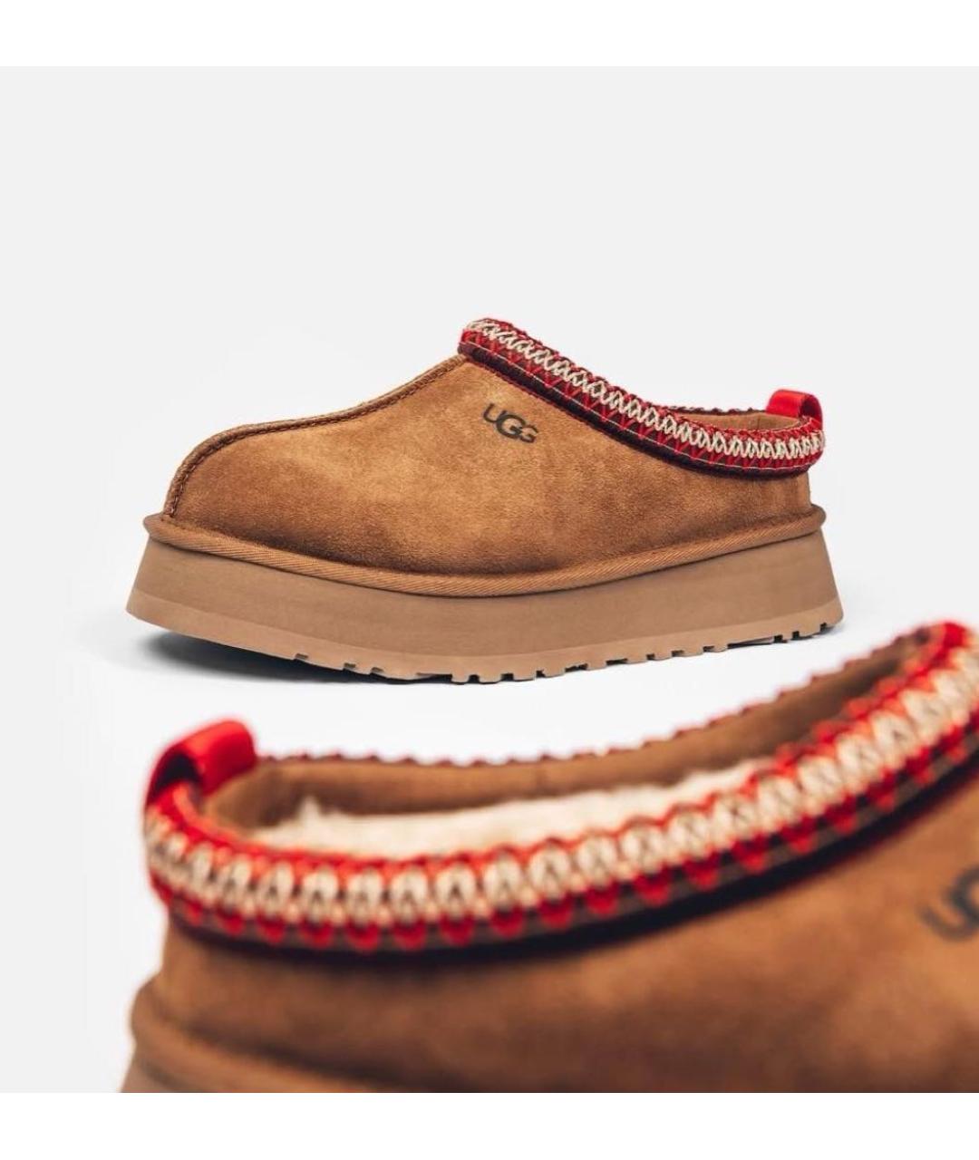 UGG AUSTRALIA Бежевые замшевые ботинки, фото 5