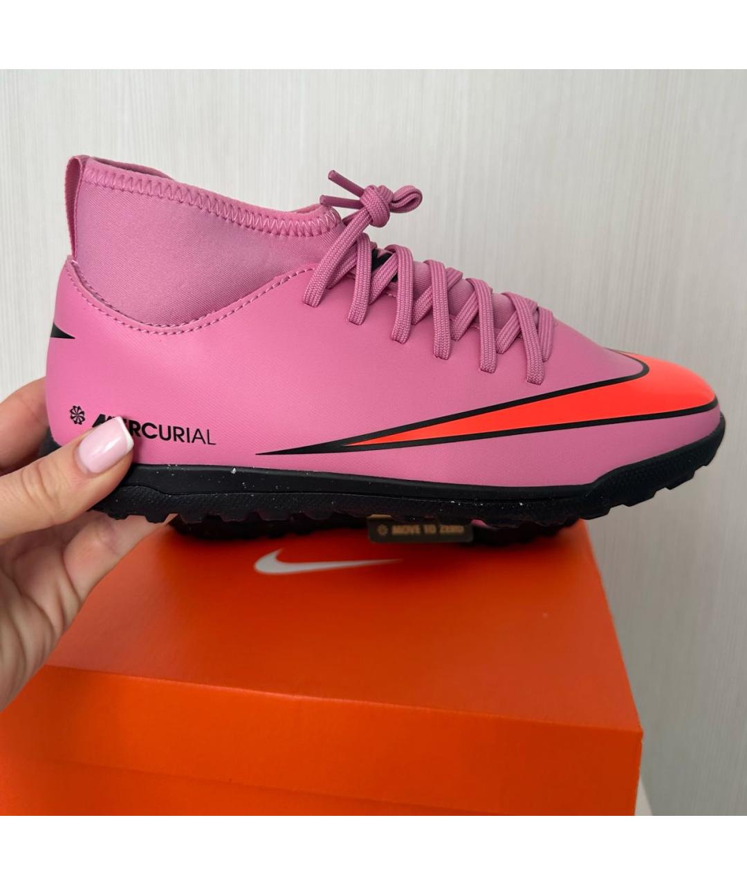 NIKE Розовые кеды, фото 5