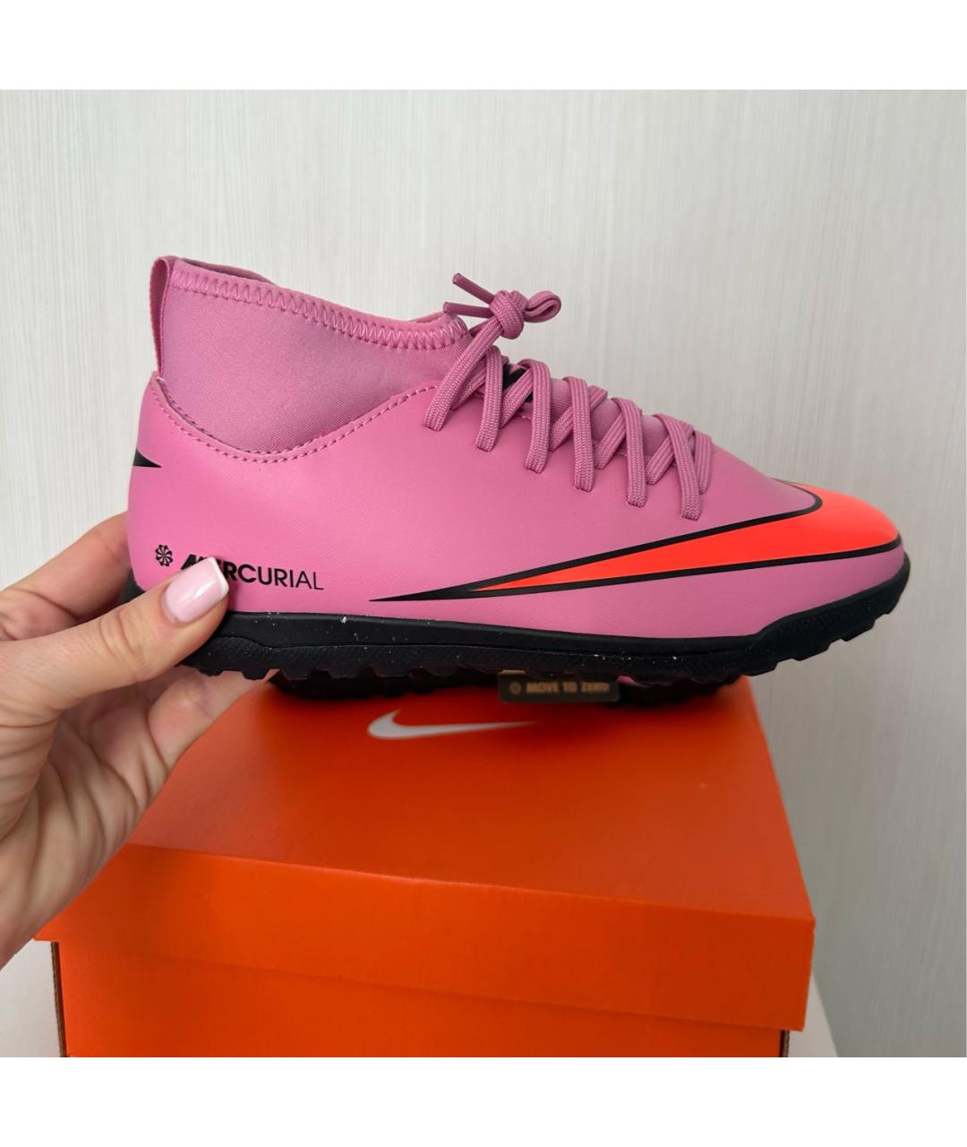 NIKE Розовые кеды, фото 3