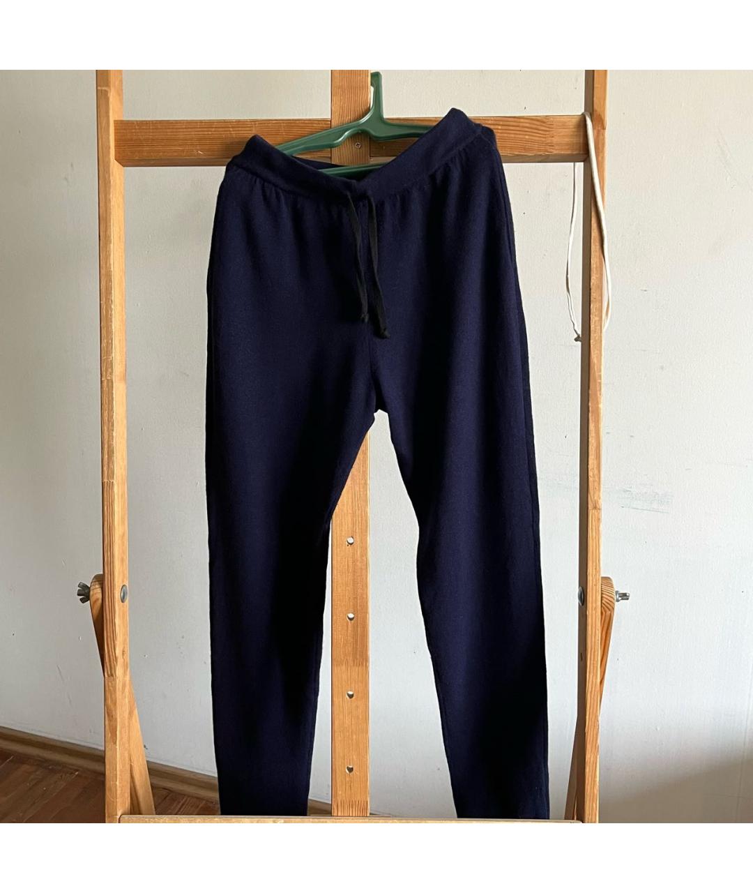 12 STOREEZ Темно-синие шерстяные брюки узкие, фото 2