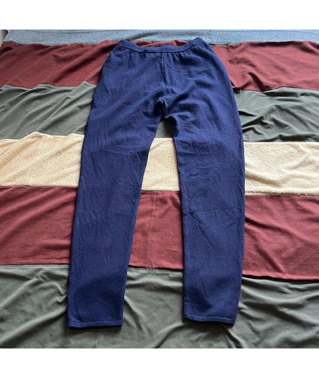 12 STOREEZ Темно-синие шерстяные брюки узкие, фото 5