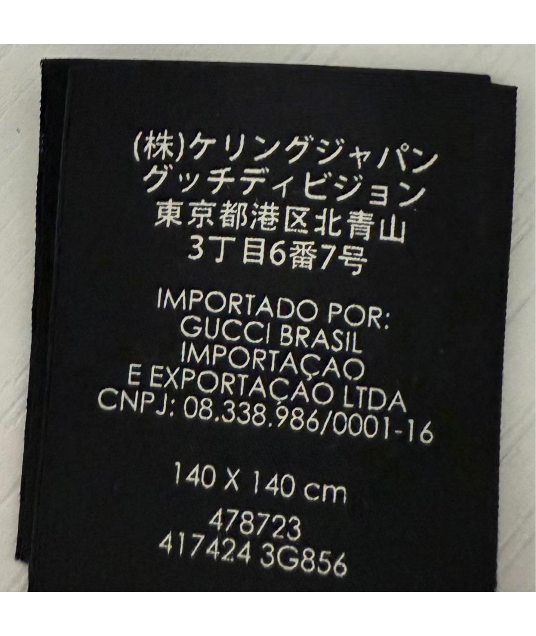 GUCCI Коричневый шарф, фото 4