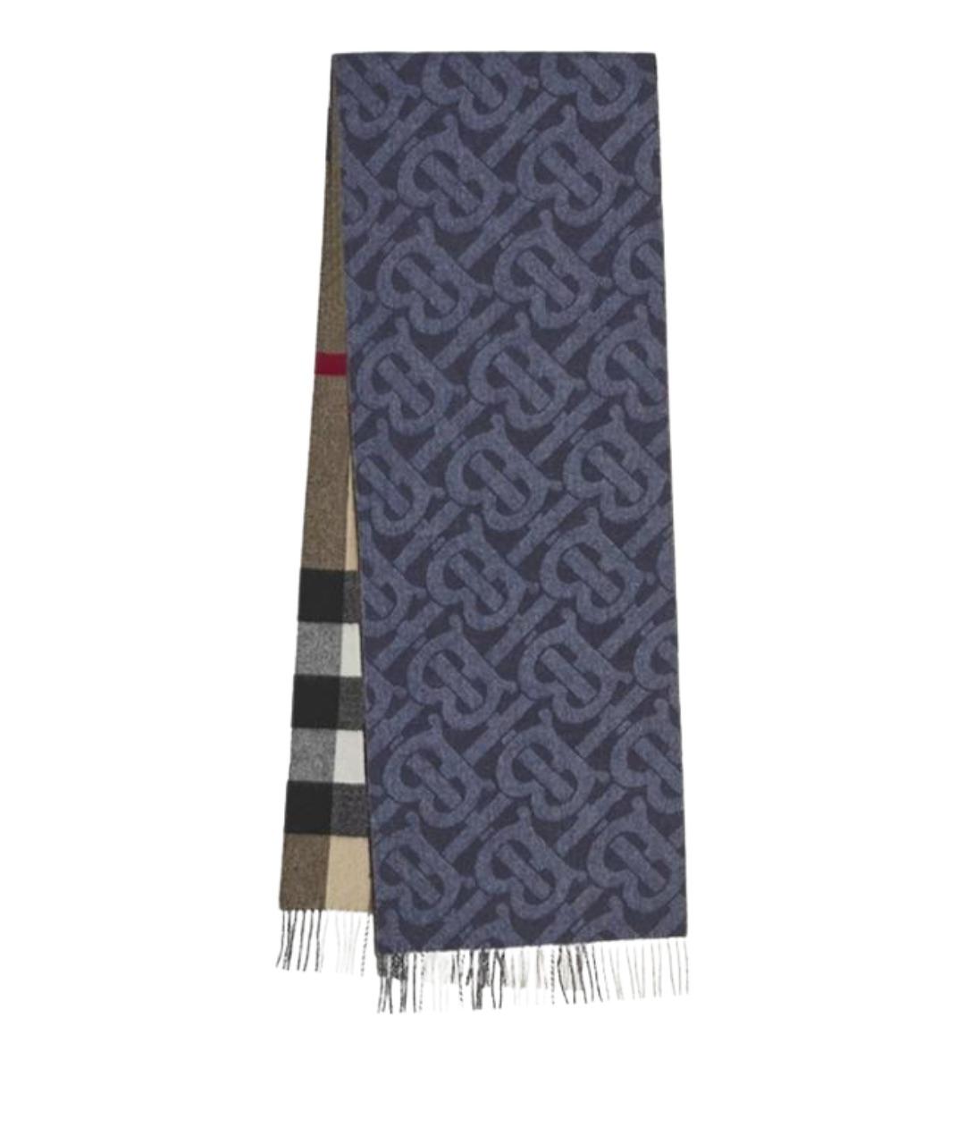 BURBERRY Синий шарф, фото 1