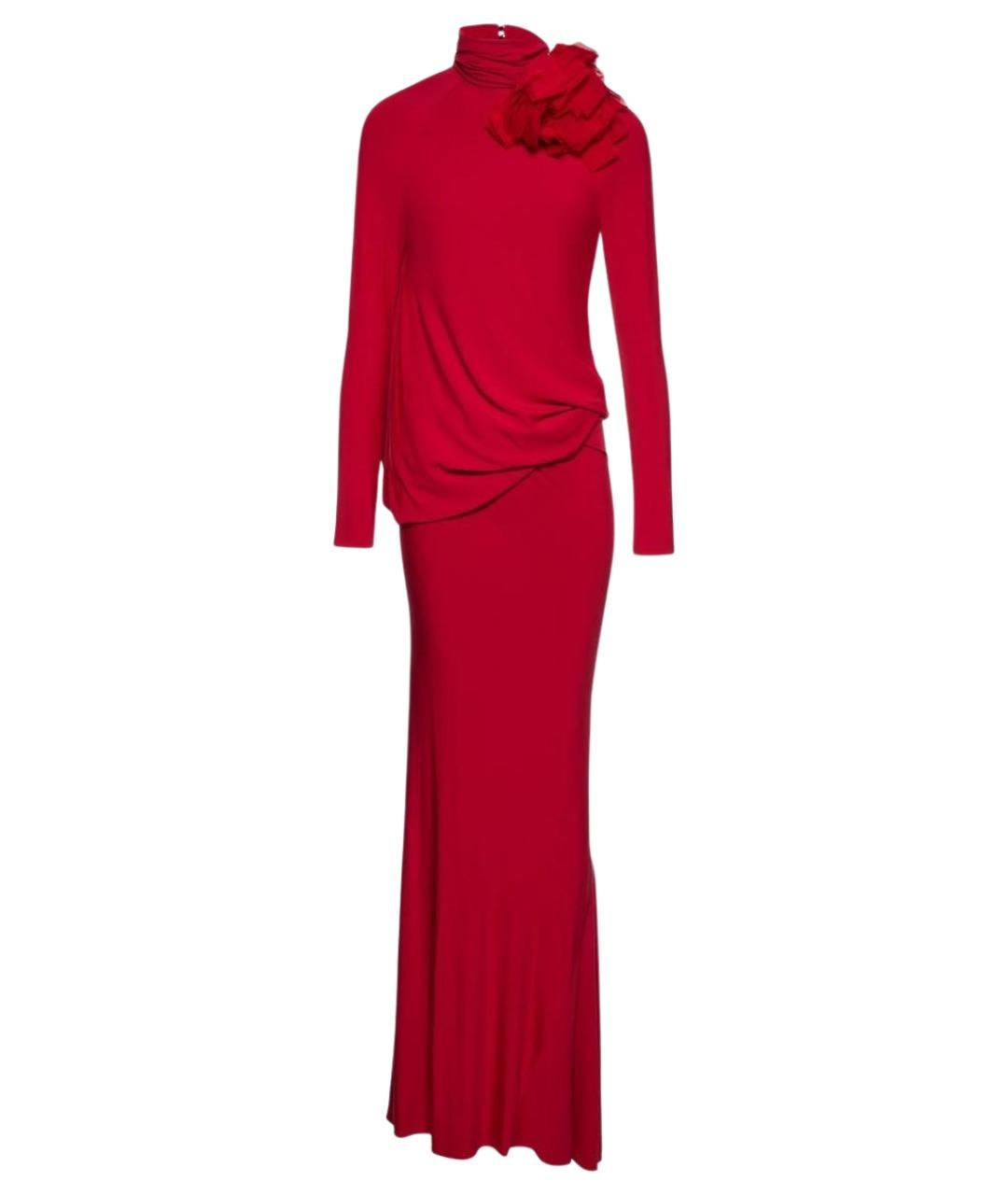 MAGDA BUTRYM Красное вискозное вечернее платье, фото 1
