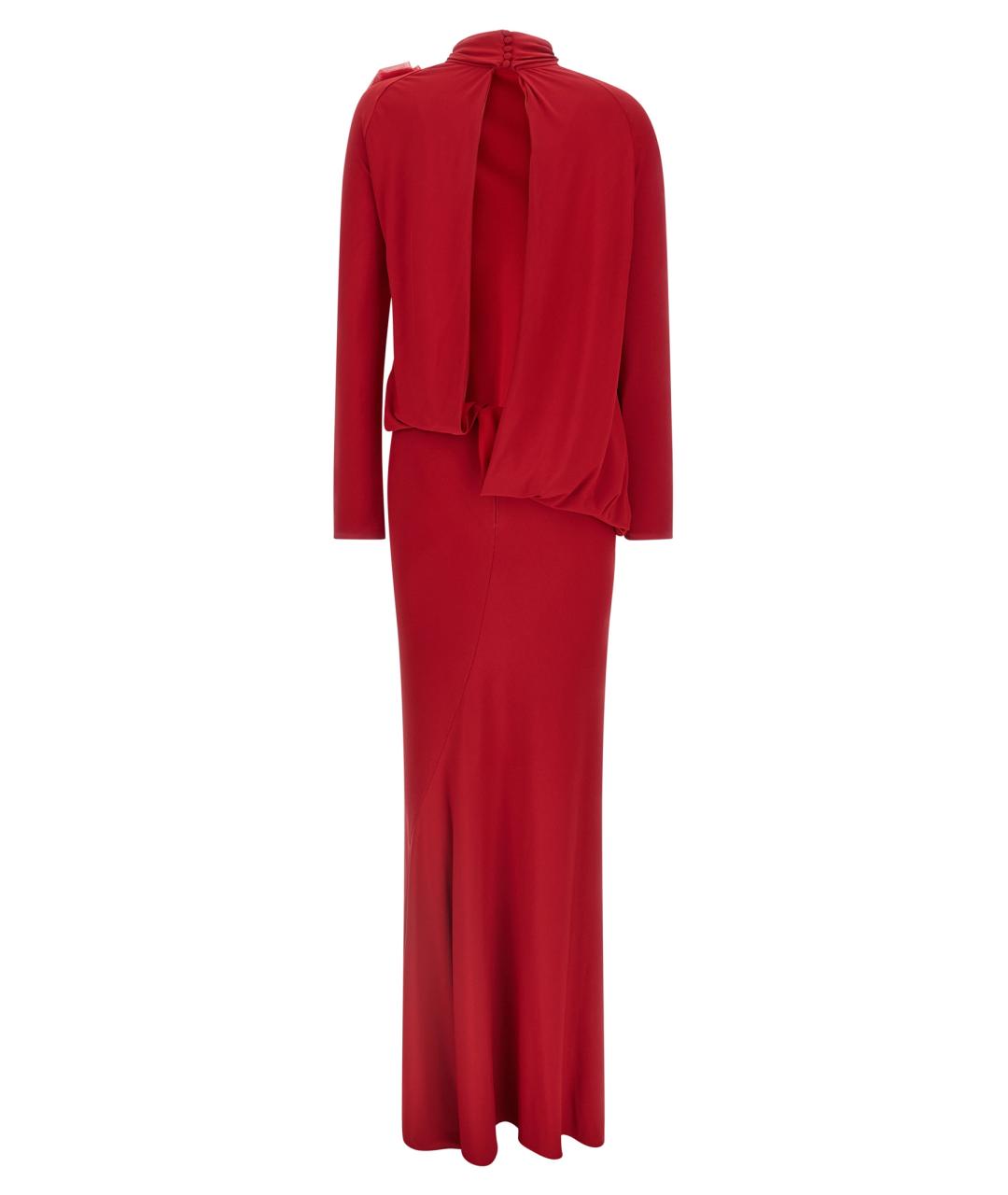 MAGDA BUTRYM Красное вискозное вечернее платье, фото 2