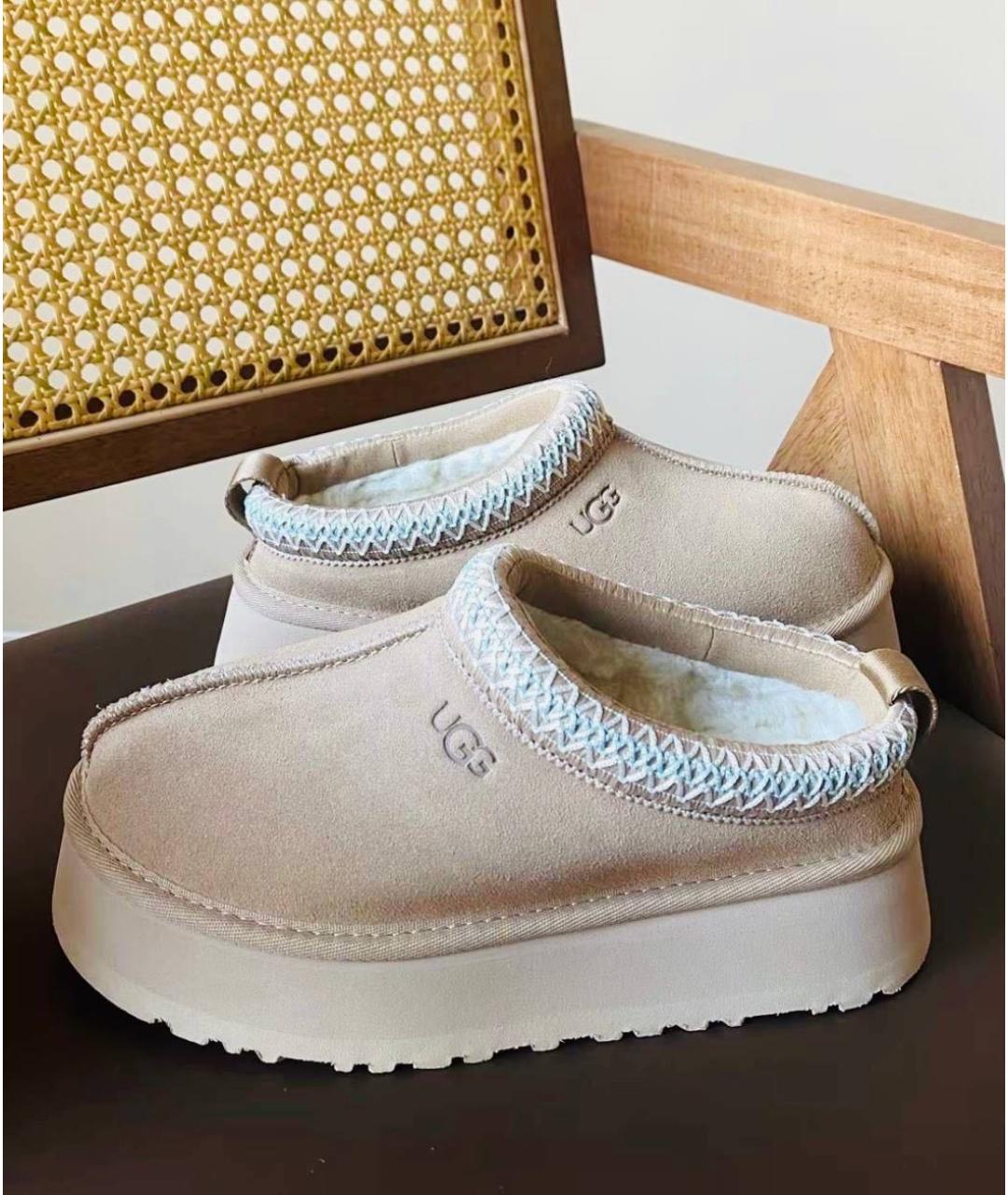 UGG AUSTRALIA Белые замшевые ботинки, фото 5