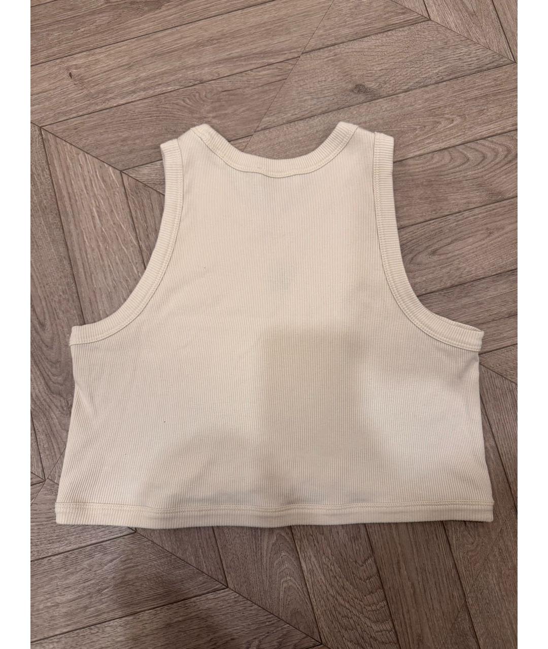 SANDRO Бежевая хлопковая майка, фото 3