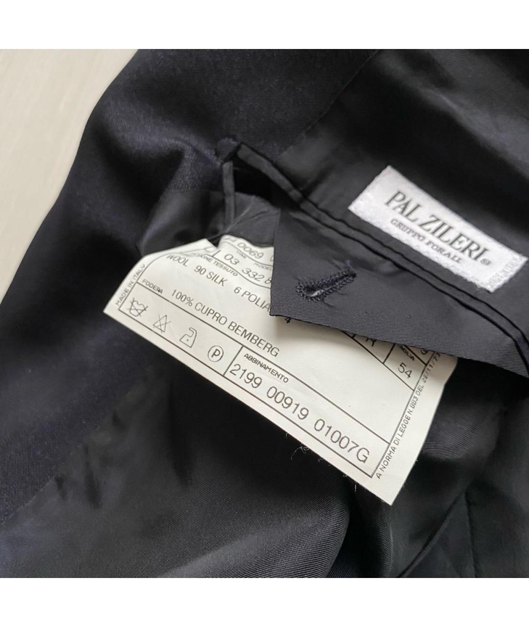 PAL ZILERI Антрацитовый шерстяной пиджак, фото 8