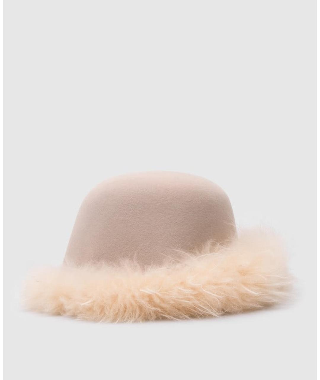 LORO PIANA Бежевая кашемировая шляпа, фото 2