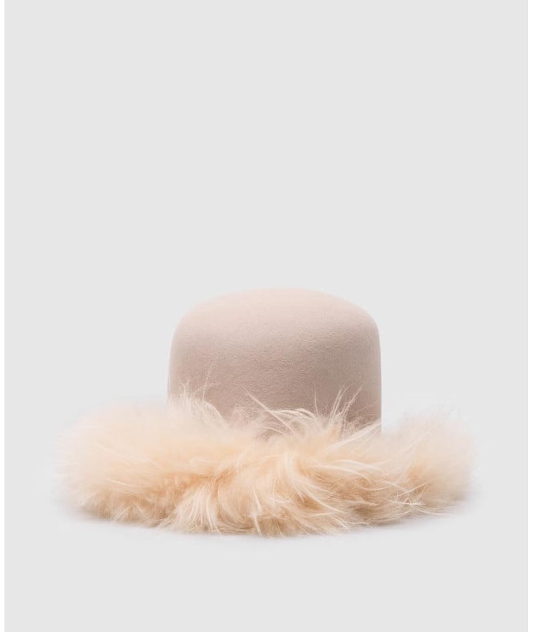 LORO PIANA Бежевая кашемировая шляпа, фото 4