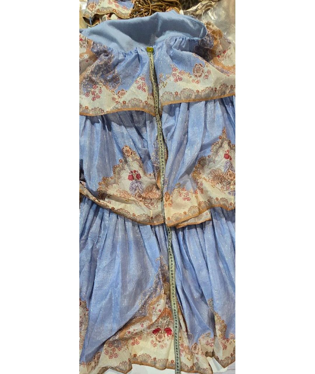 ZIMMERMANN Голубой хлопковый сарафан, фото 8