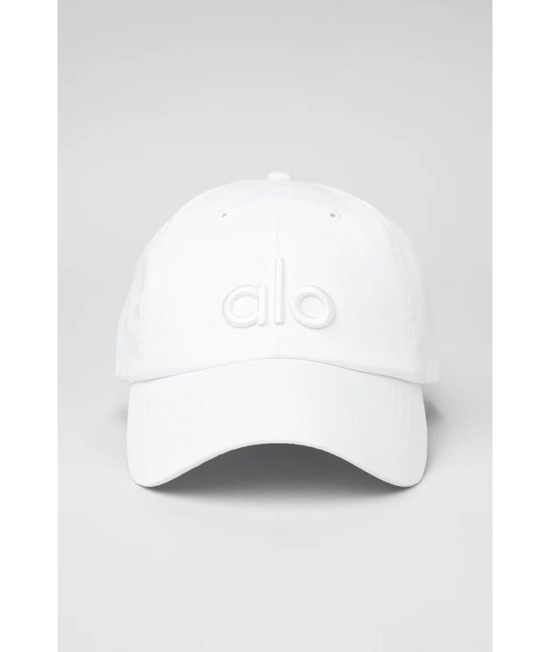 ALO YOGA Белая хлопковая кепка, фото 6