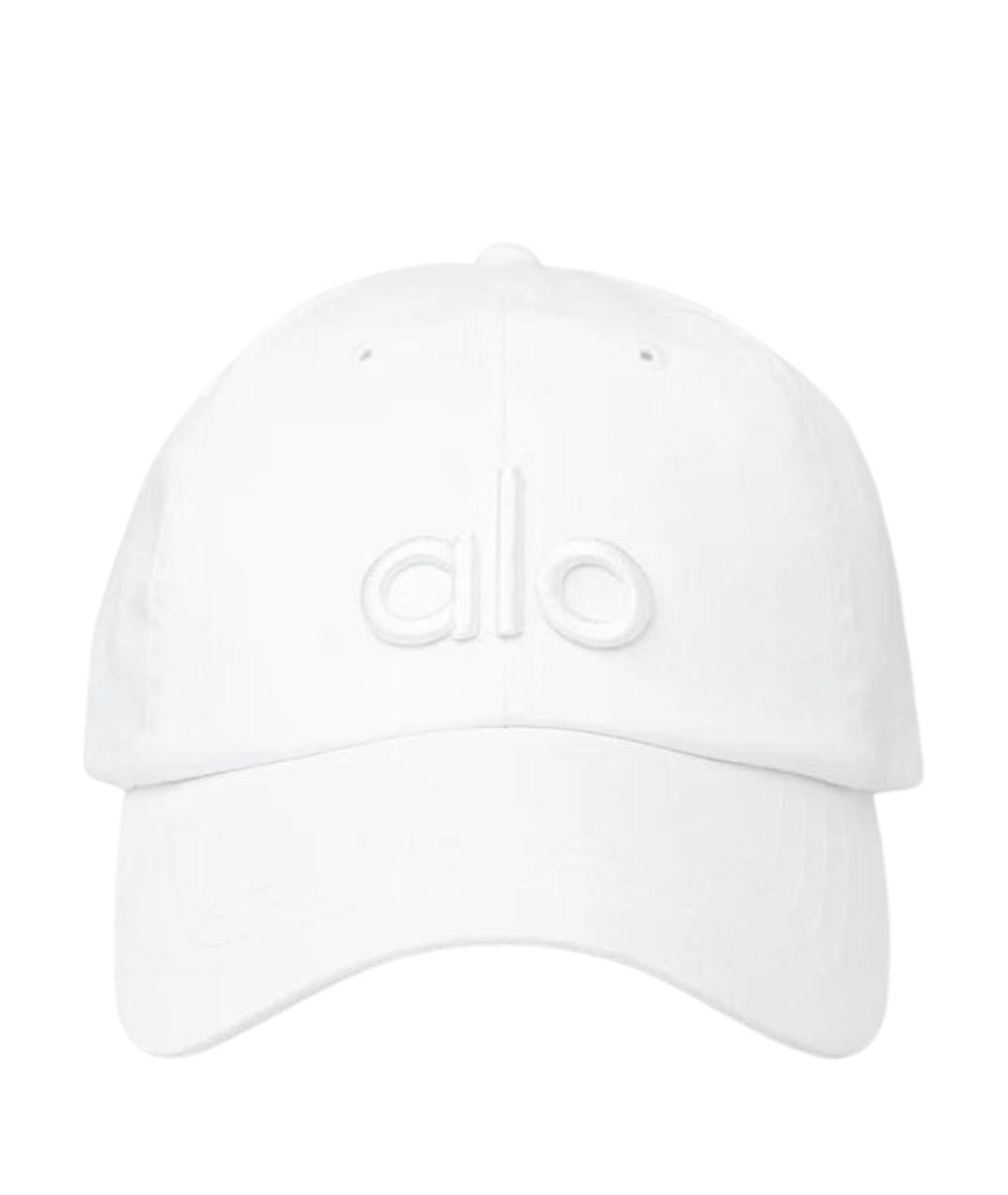 ALO YOGA Белая хлопковая кепка, фото 1
