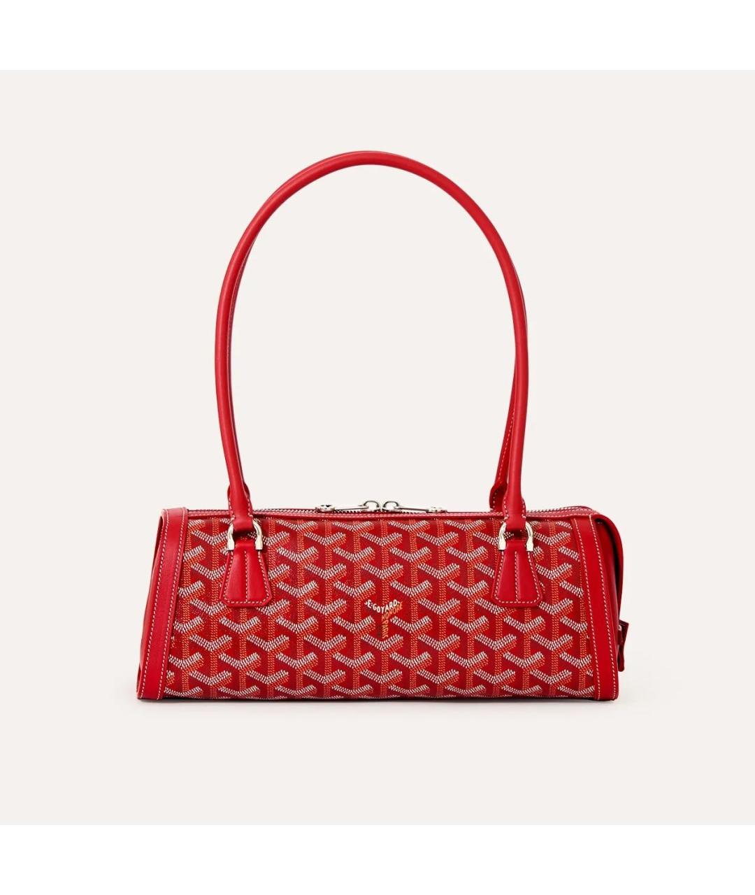 GOYARD Красная сумка через плечо, фото 3