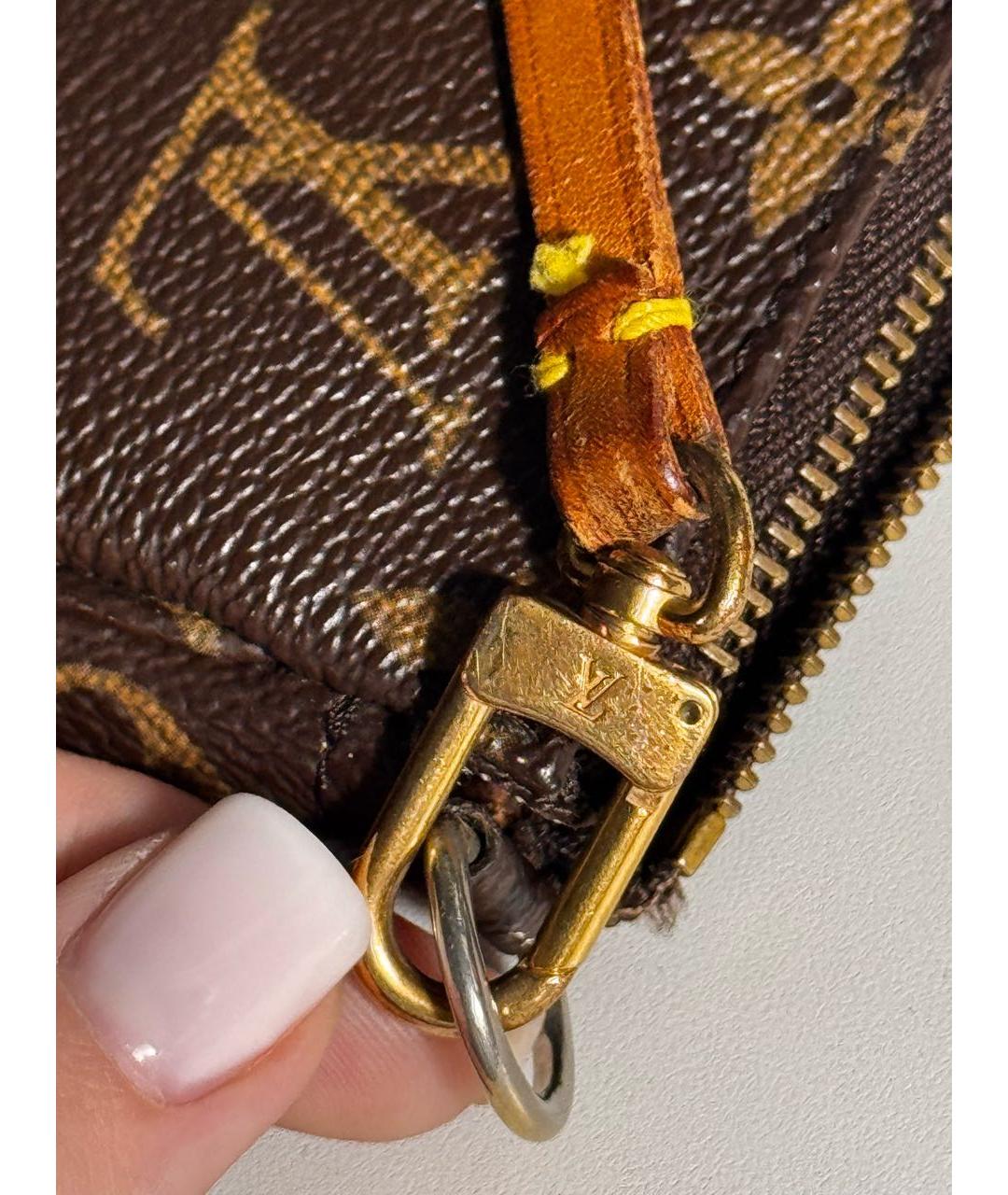 LOUIS VUITTON Коричневая сумка с короткими ручками, фото 7