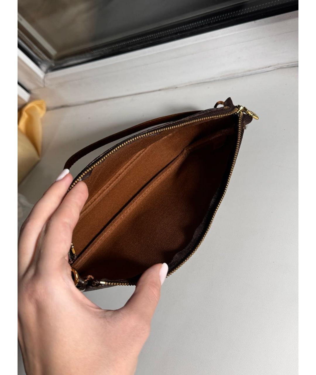 LOUIS VUITTON Коричневая сумка с короткими ручками, фото 6