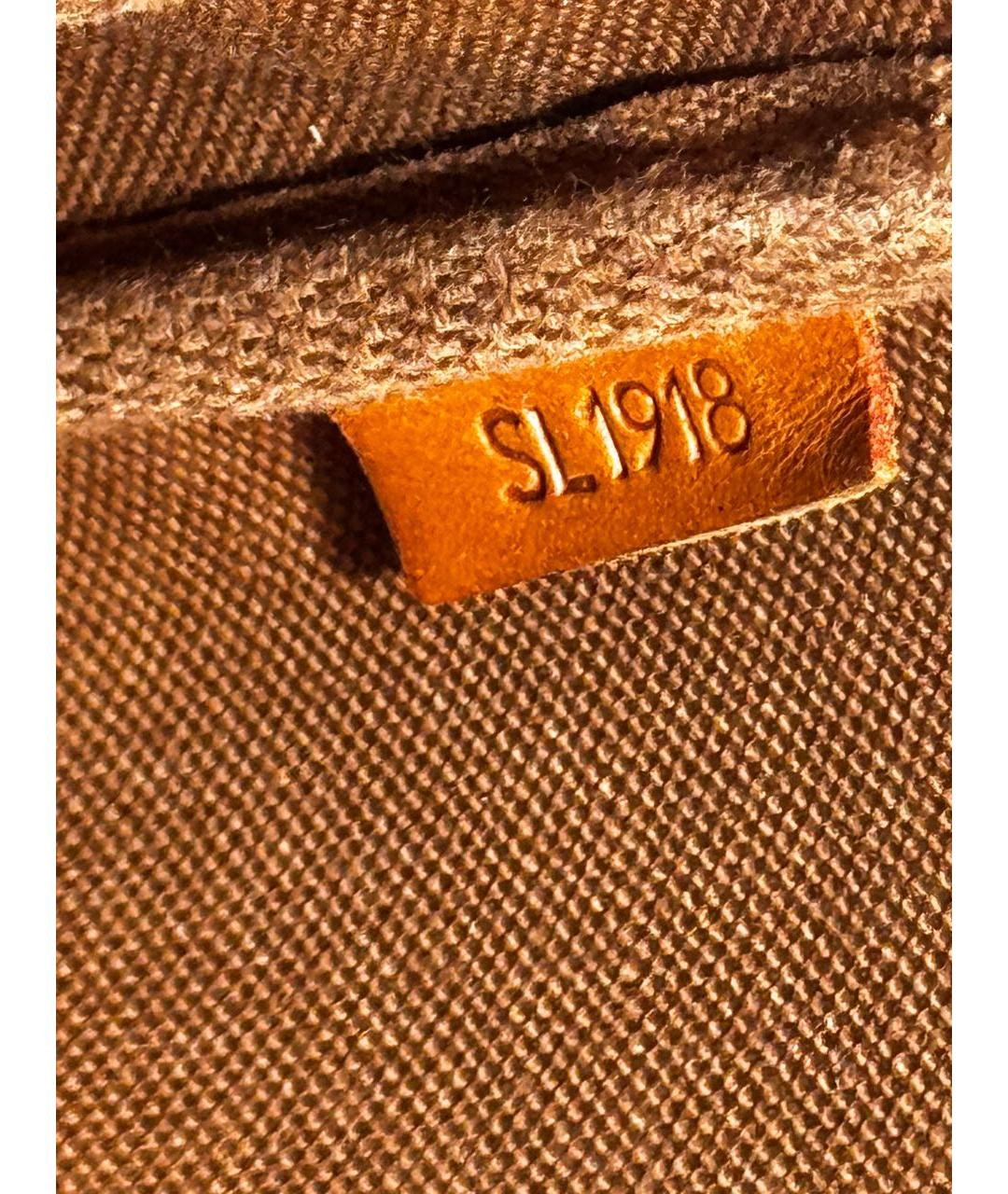 LOUIS VUITTON Коричневая сумка с короткими ручками, фото 8